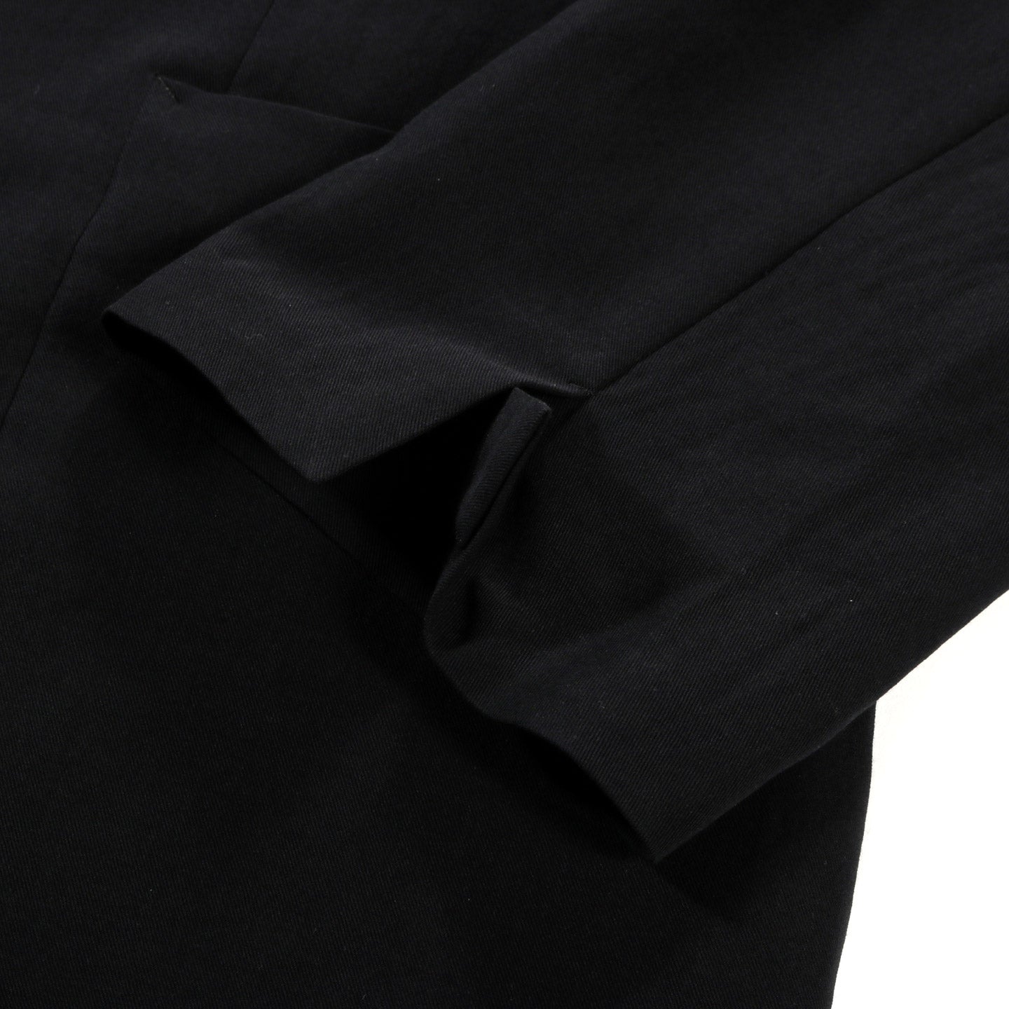 AURALEE LIGHT COTTON WOOL VIYELLA JACKET BLACK