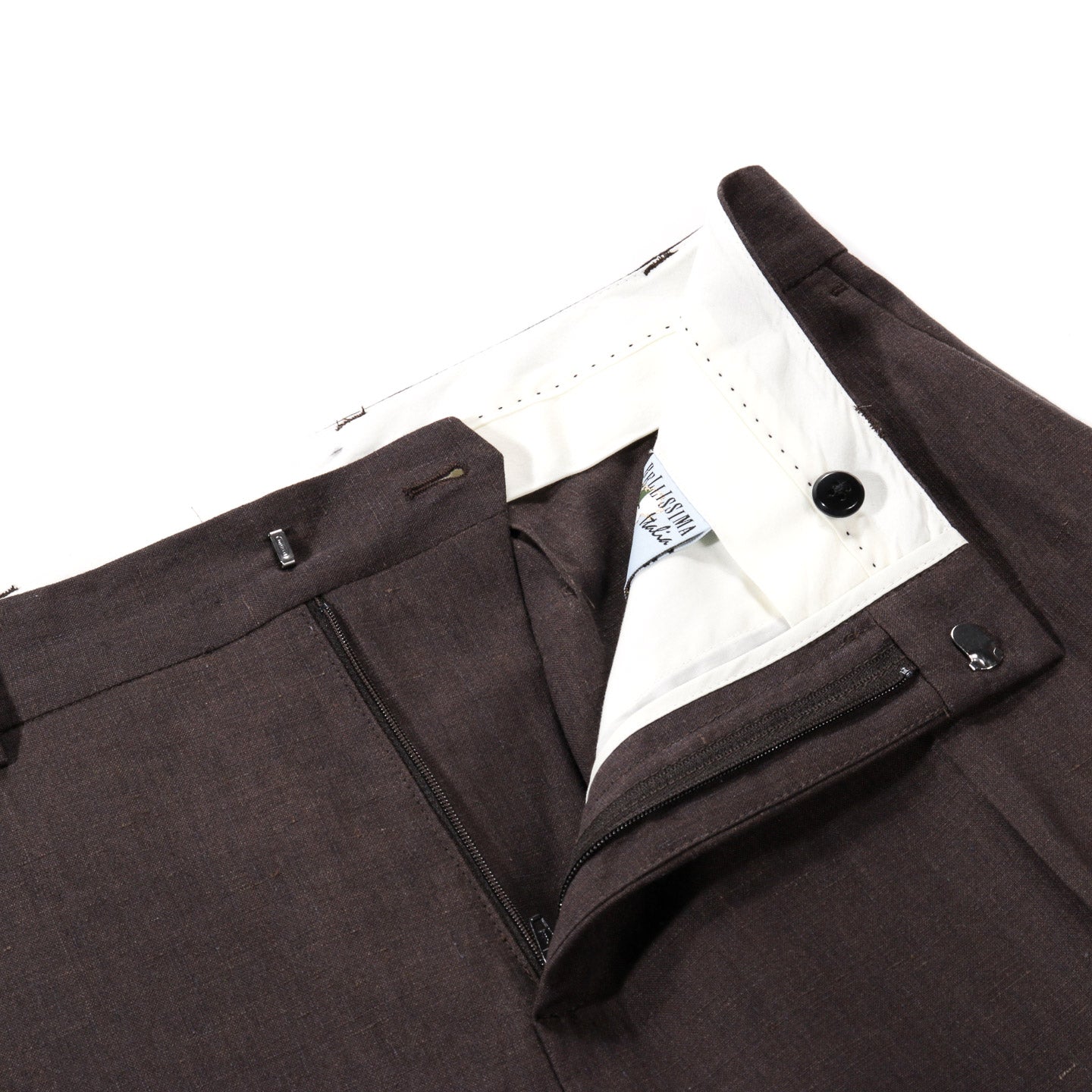 A KIND OF GUISE TAILORED WIDE TROUSERS BURNT UMBER