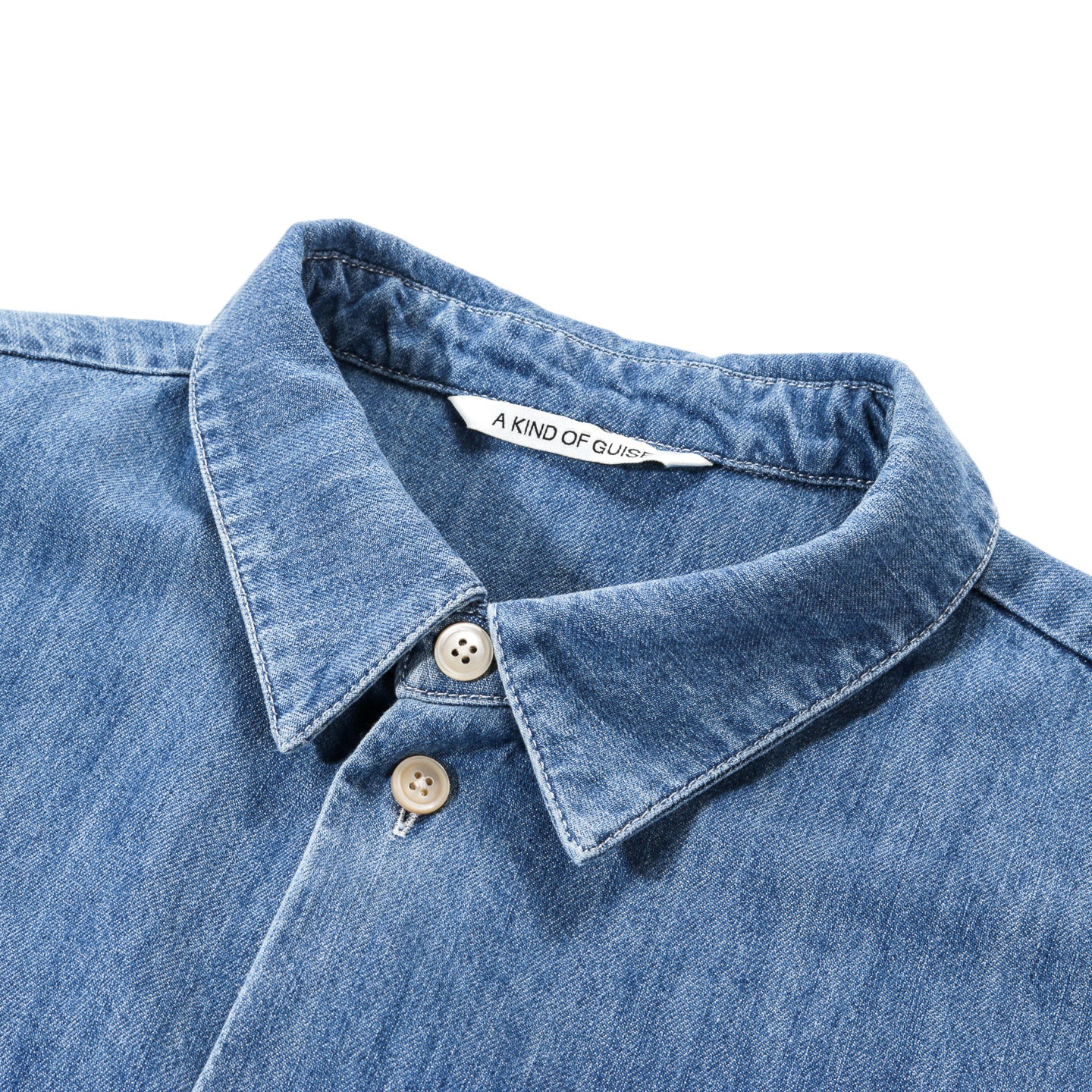 A KIND OF GUISE GUSTO SHIRT WASHED INDIGO