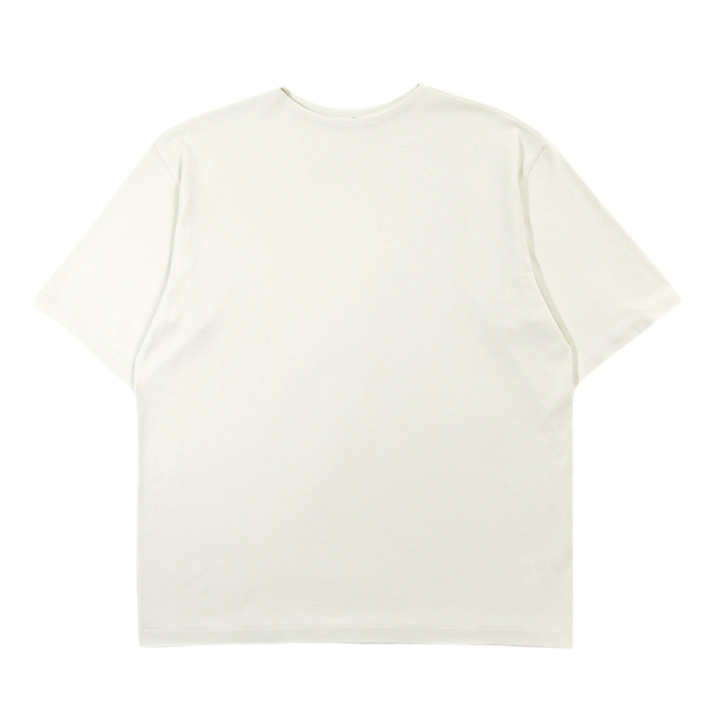 AURALEE LUSTER PLAITING BOAT NECK TEE IVORY PISTACHIO