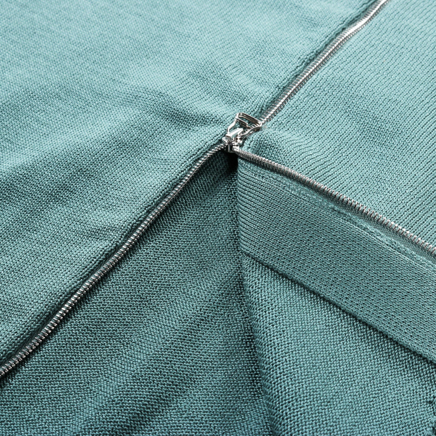 ARPENTEUR ZIPPE SWEATER COTTON GREEN