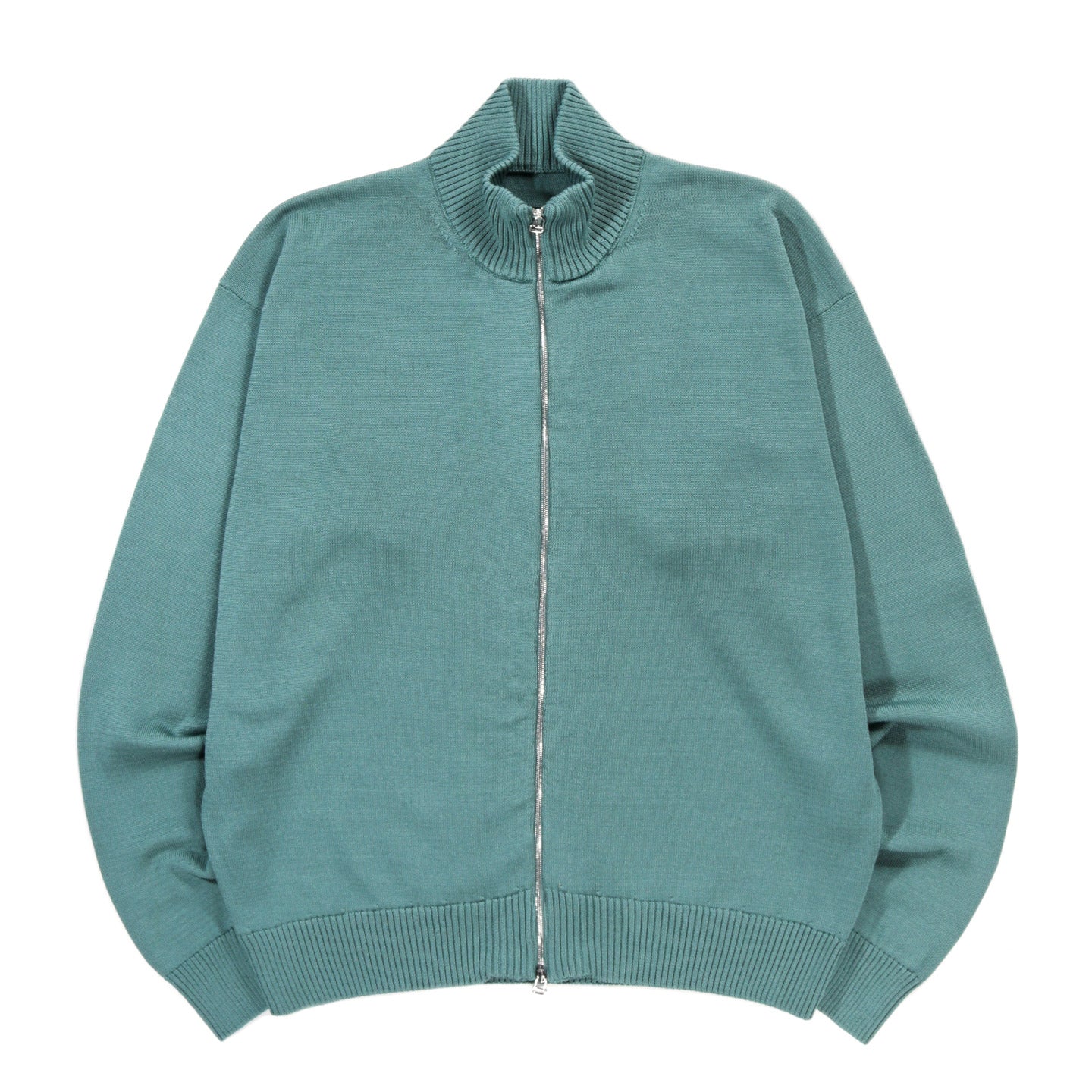 ARPENTEUR ZIPPE SWEATER COTTON GREEN