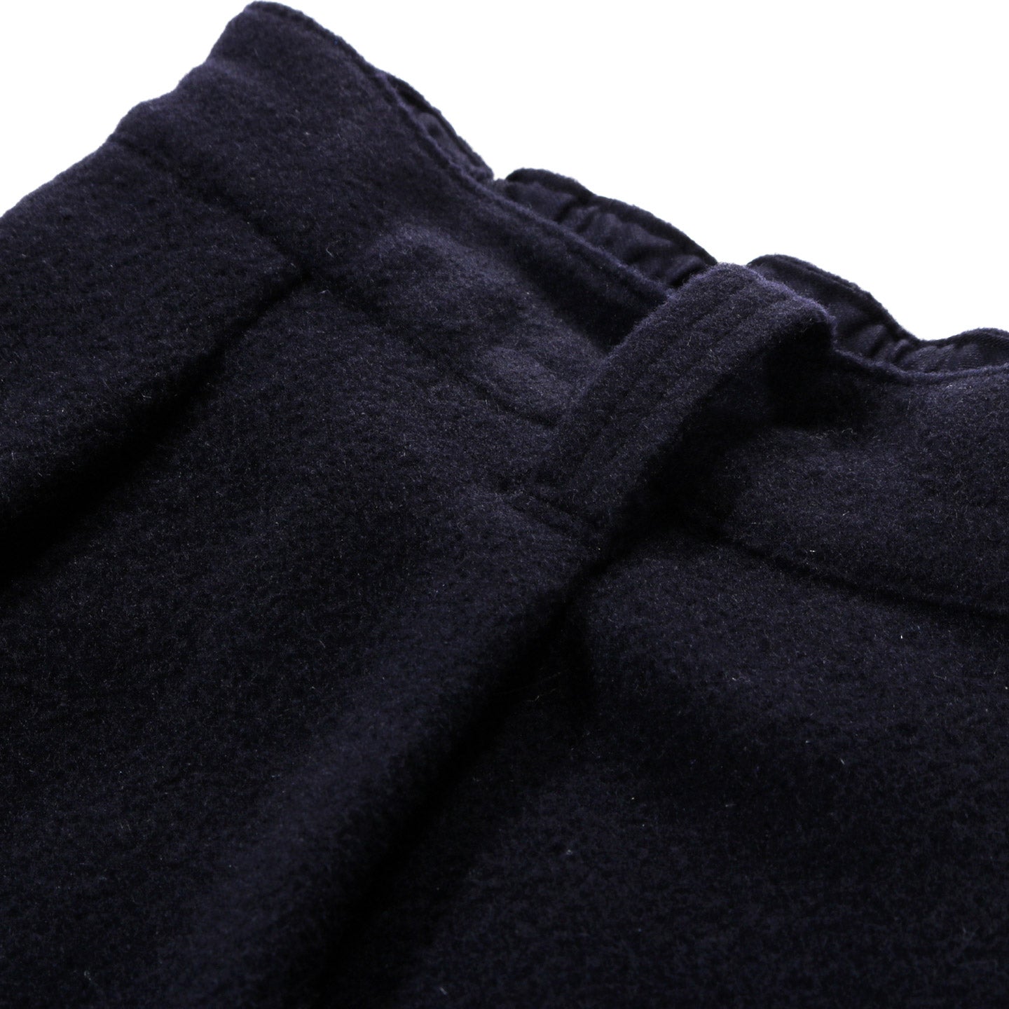 BLUE BLUE JAPAN CASHMERE BLEND FLEECE DRAWSTRING PANTS DARK NAVY
