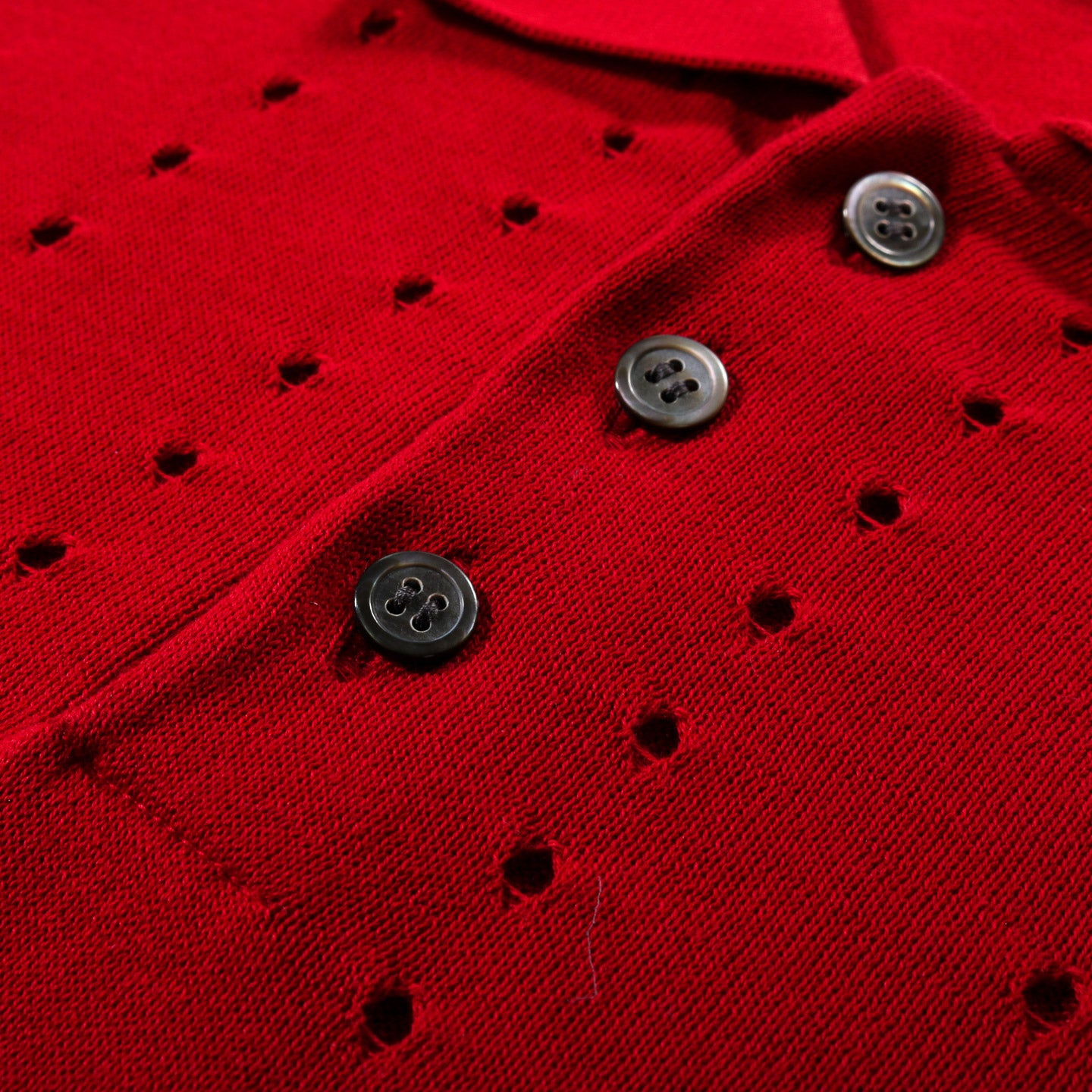 COGNOMEN UK KNIT POLO RED