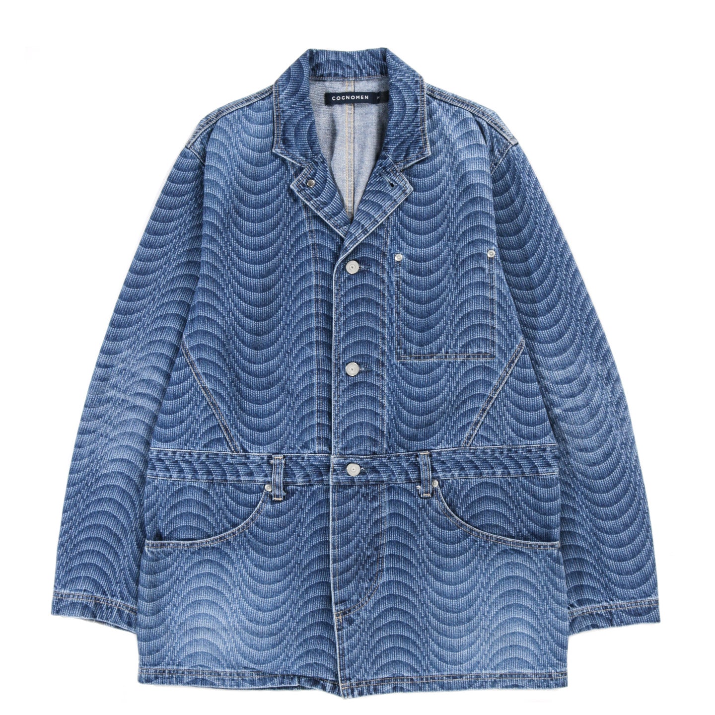 COGNOMEN UNITY PSYCHEDELIC DENIM JACKET INDIGO