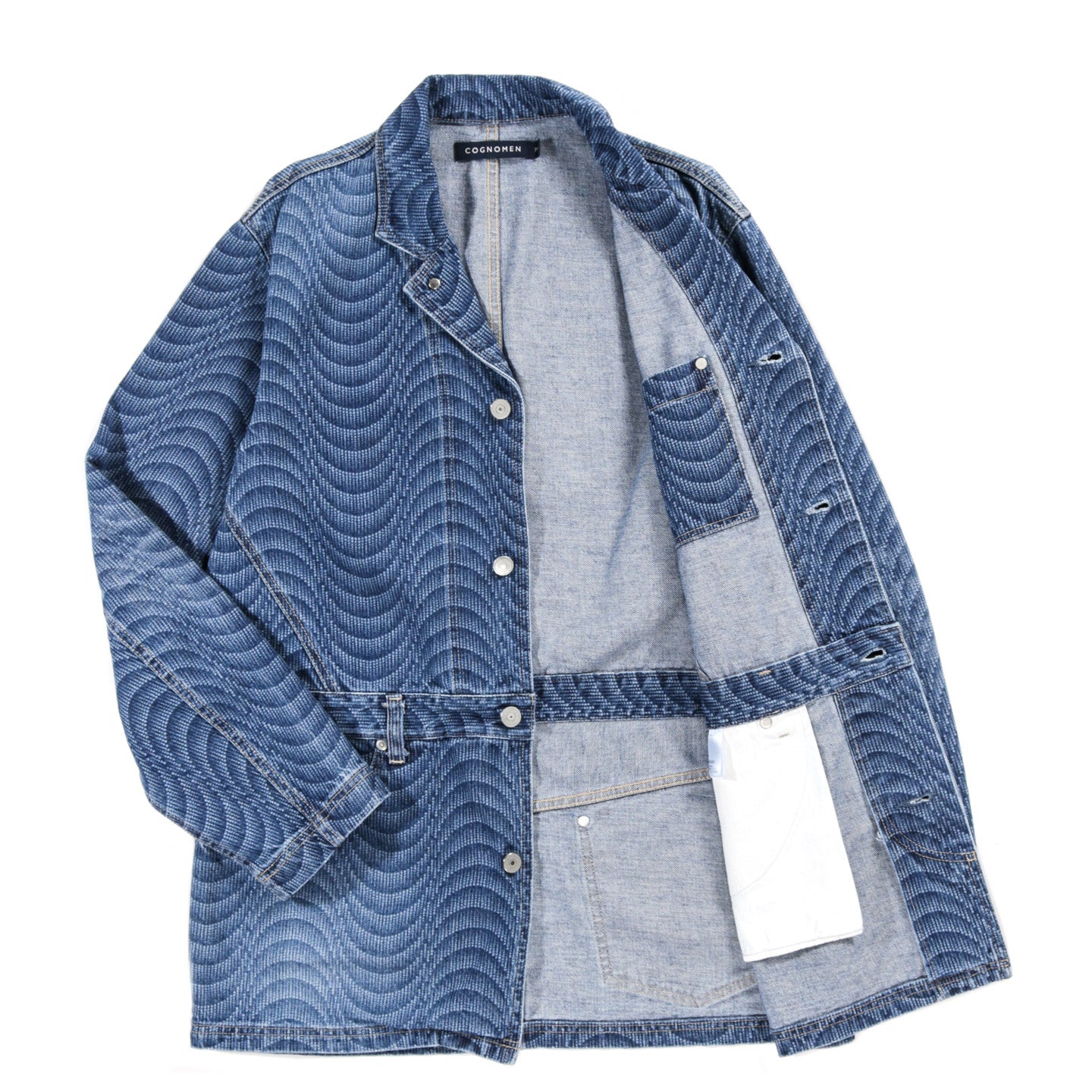 COGNOMEN UNITY PSYCHEDELIC DENIM JACKET INDIGO