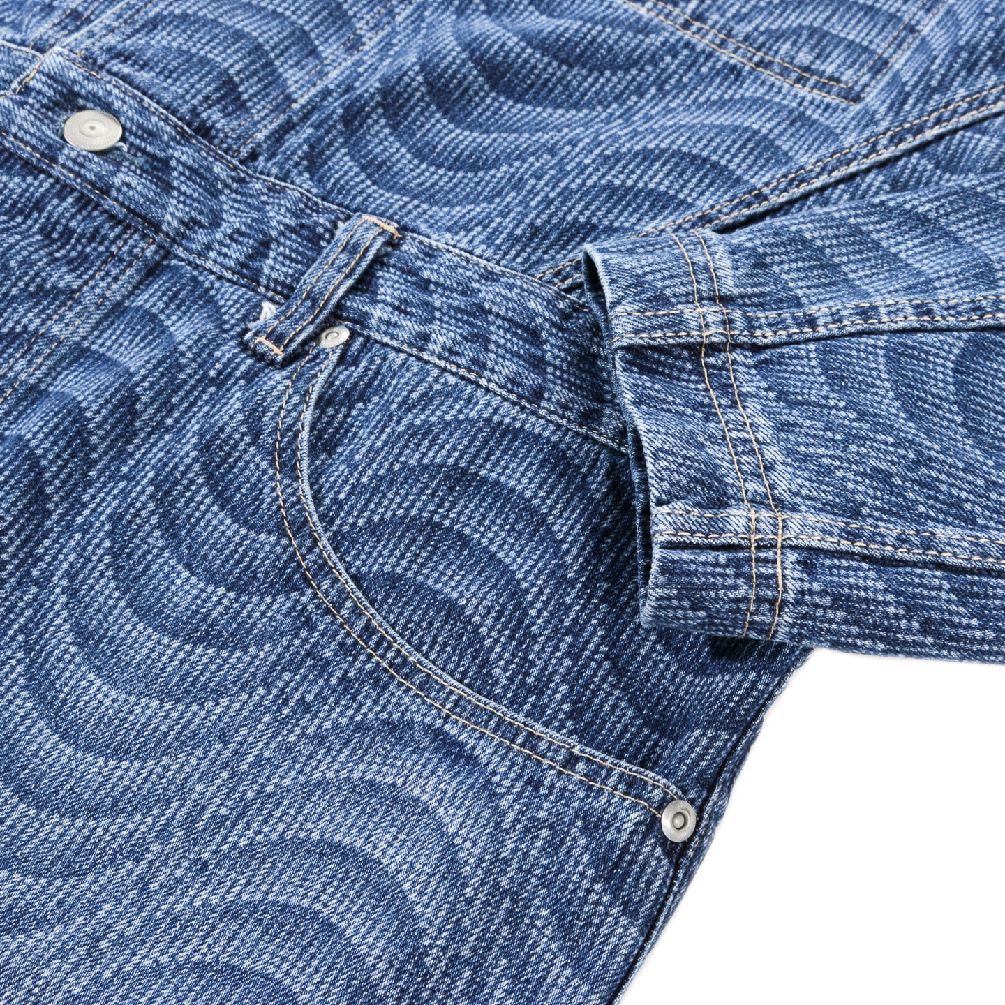 COGNOMEN UNITY PSYCHEDELIC DENIM JACKET INDIGO