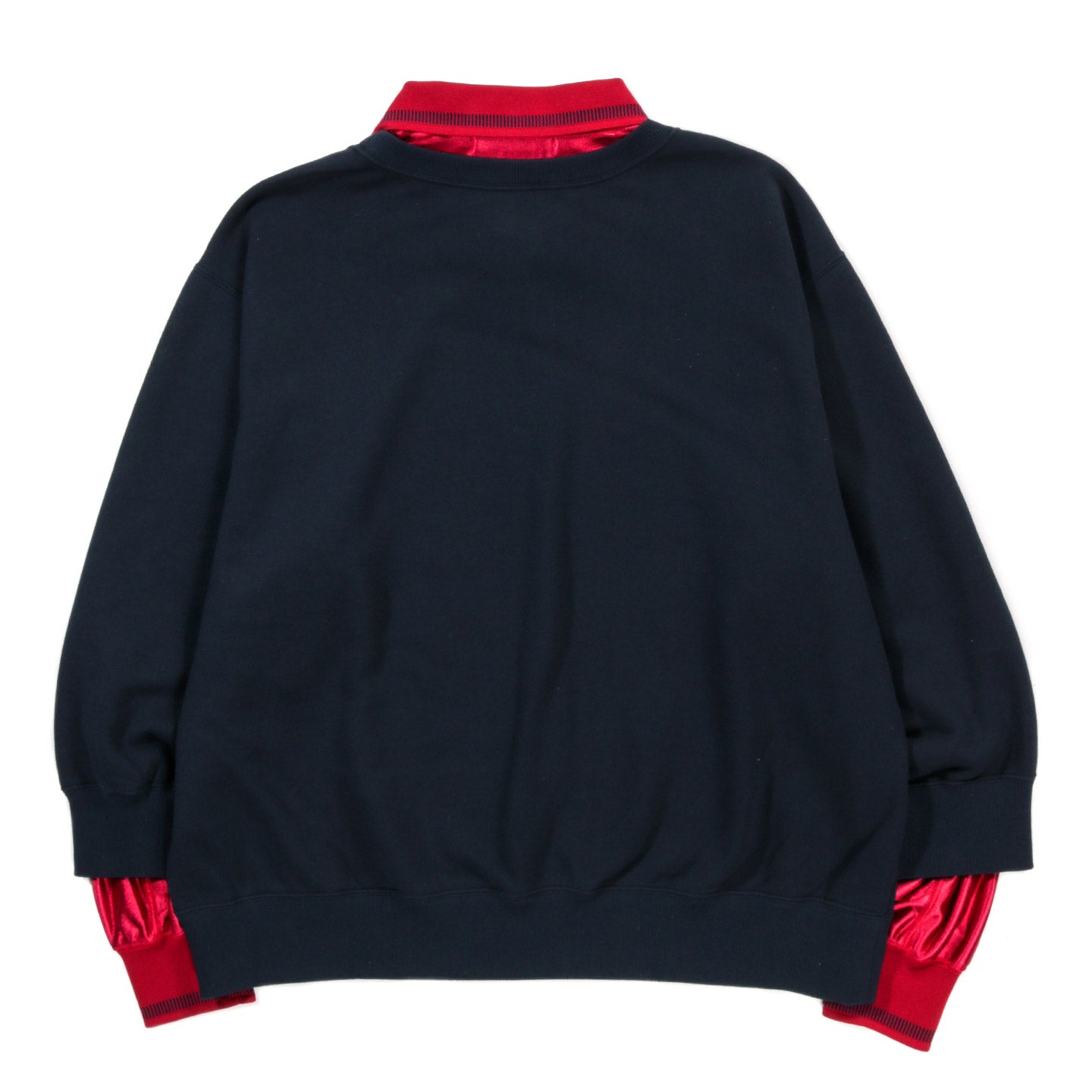 COGNOMEN UNIFORM LAYERED SWEAT SHIRT NAVY