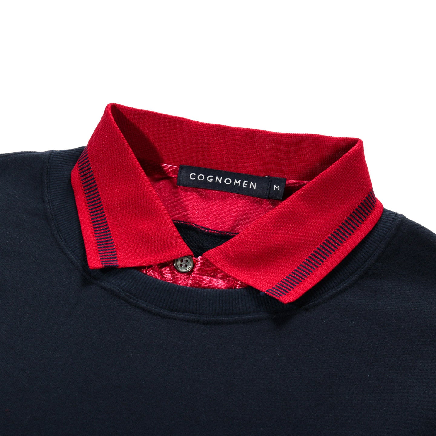 COGNOMEN UNIFORM LAYERED SWEAT SHIRT NAVY