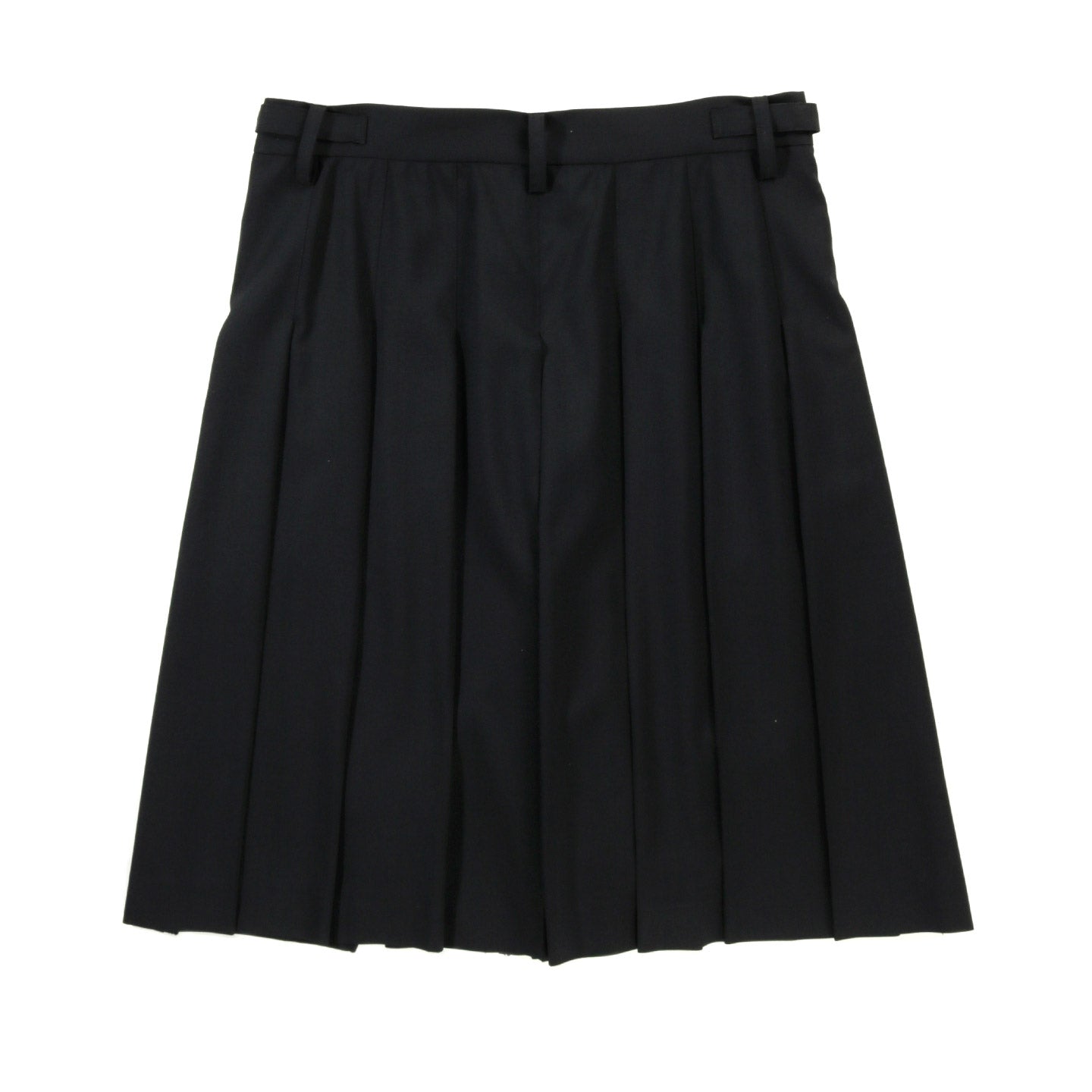 COGNOMEN PLEATED WIDE SHORTS BLACK