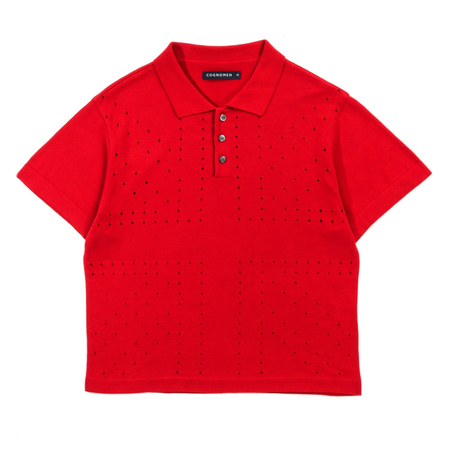 COGNOMEN UK KNIT POLO RED