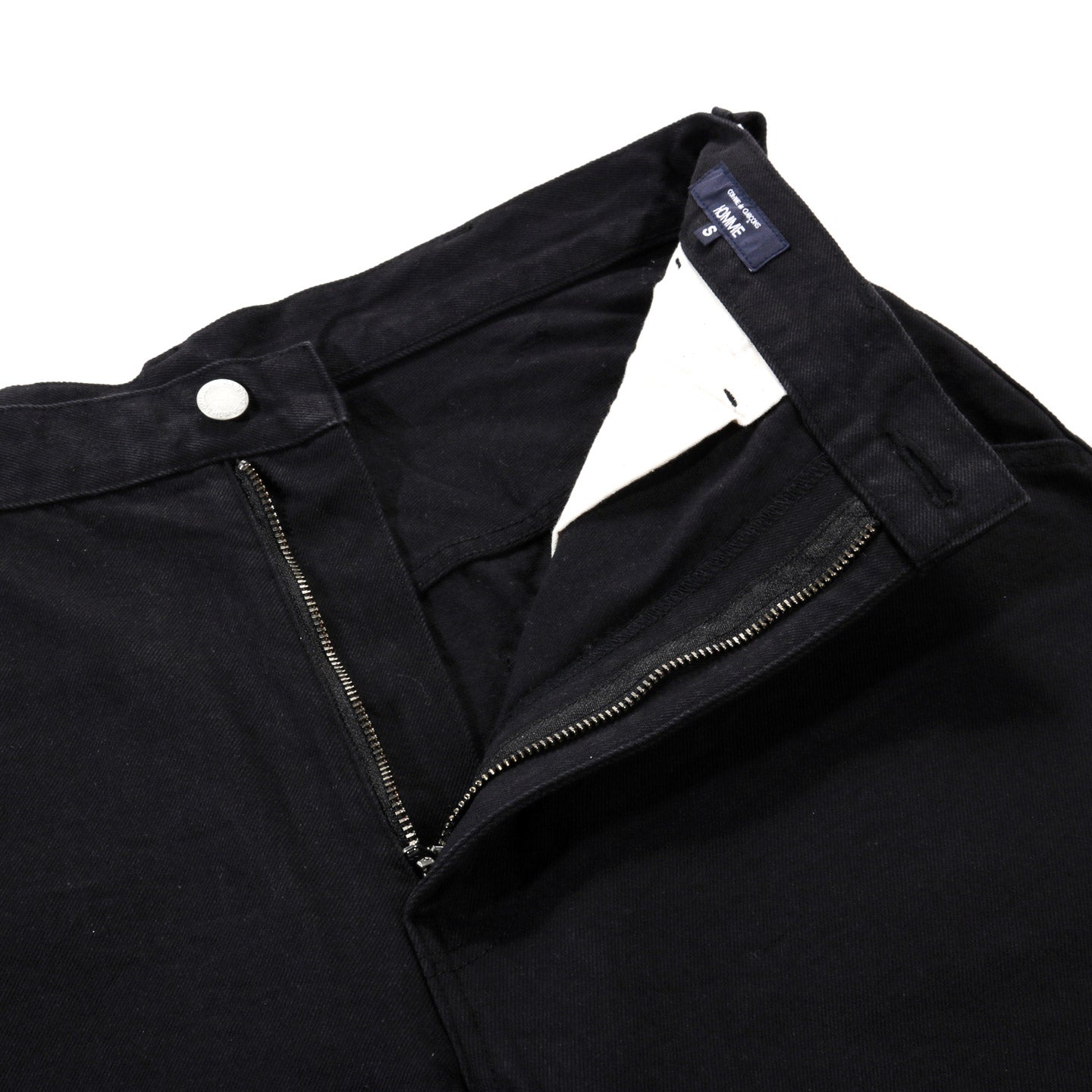 COMME DES GARCONS HOMME P015 WIDE DENIM PANTS BLACK