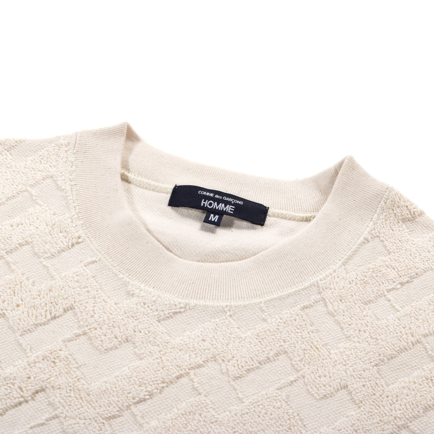 COMME DES GARCONS HOMME T013 LONGSLEEVE CREW NECK ECRU