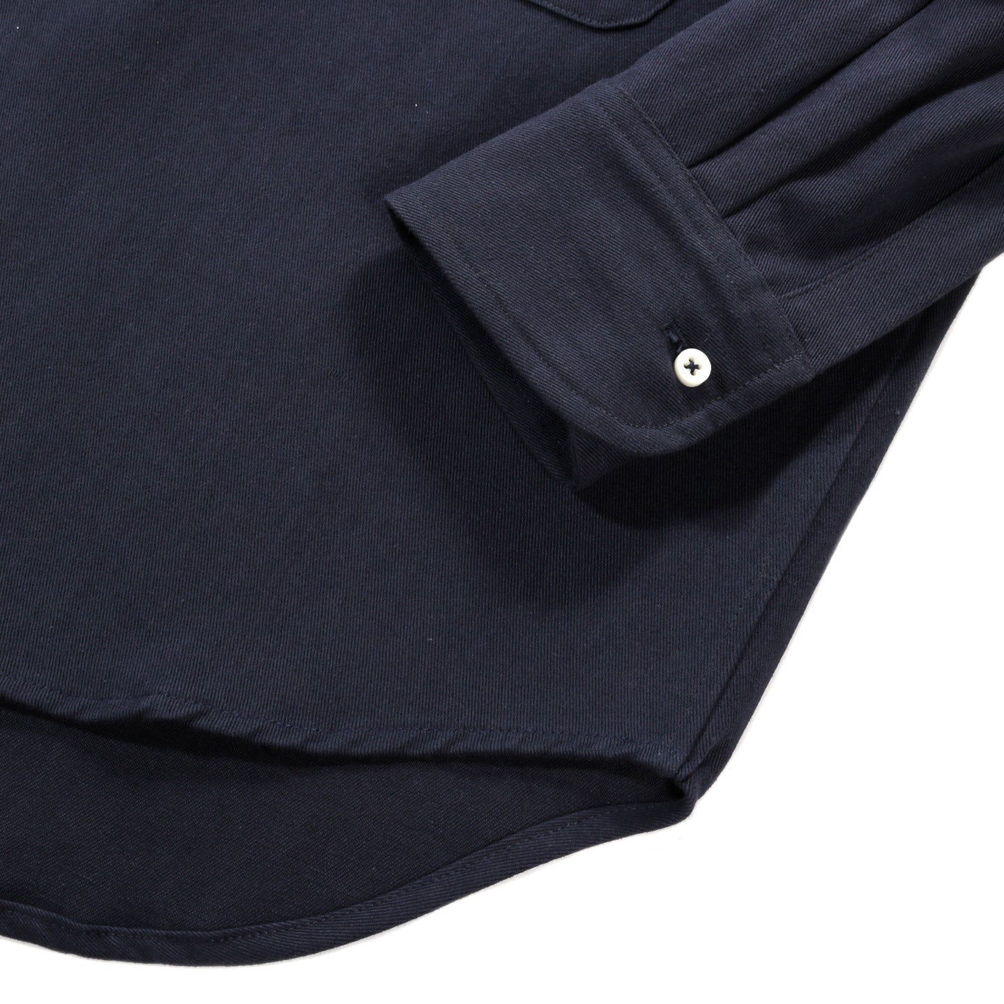CSILLAG HEAVY COTTON / LINEN OVER-SHIRT NAVY