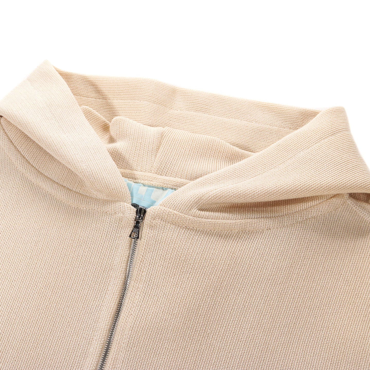 CSILLAG COTTON ZIP HOODED SWEATSHIRT SAND