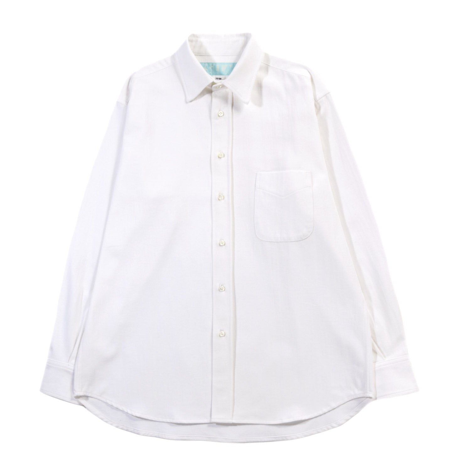 CSILLAG SLIGHT BRUSH COTTON TWILL SHIRT WHITE