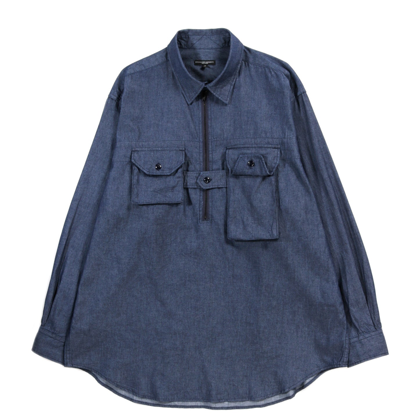 ENGINEERED GARMENTS BINOCULAR SHIRT INDIGO COTTON DENIM SHIRTING