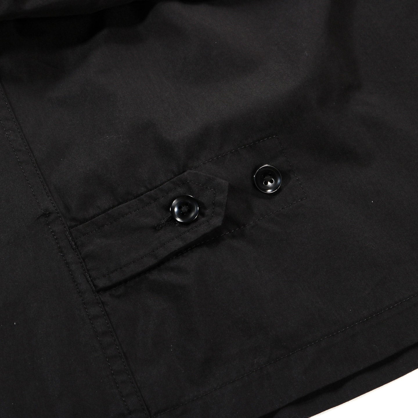 ENGINEERED GARMENTS CLAIGTON JACKET BLACK LT. WEIGHT NYCO POPLIN