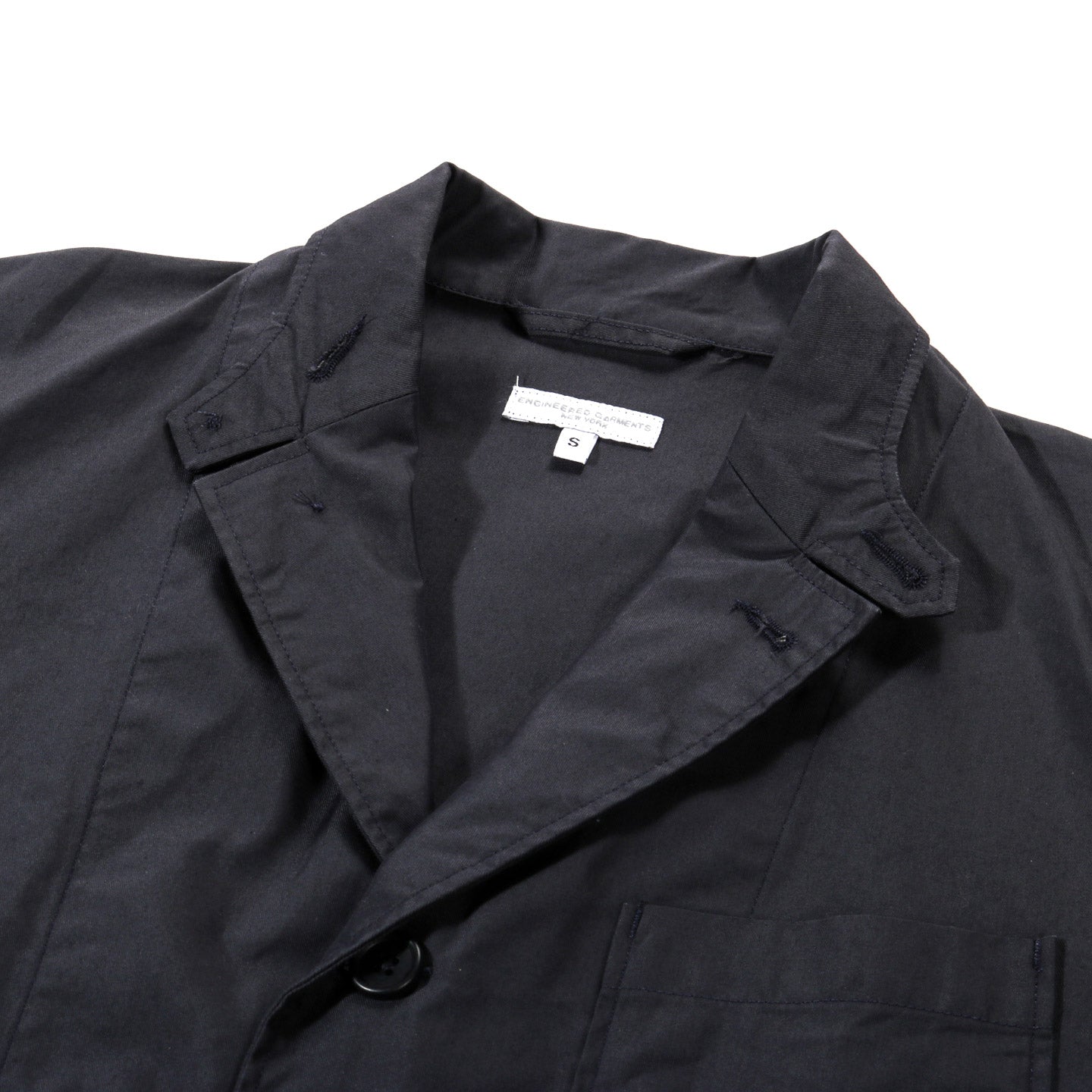 ENGINEERED GARMENTS LOITER JACKET DK NAVY LT. WEIGHT NYCO TWILL