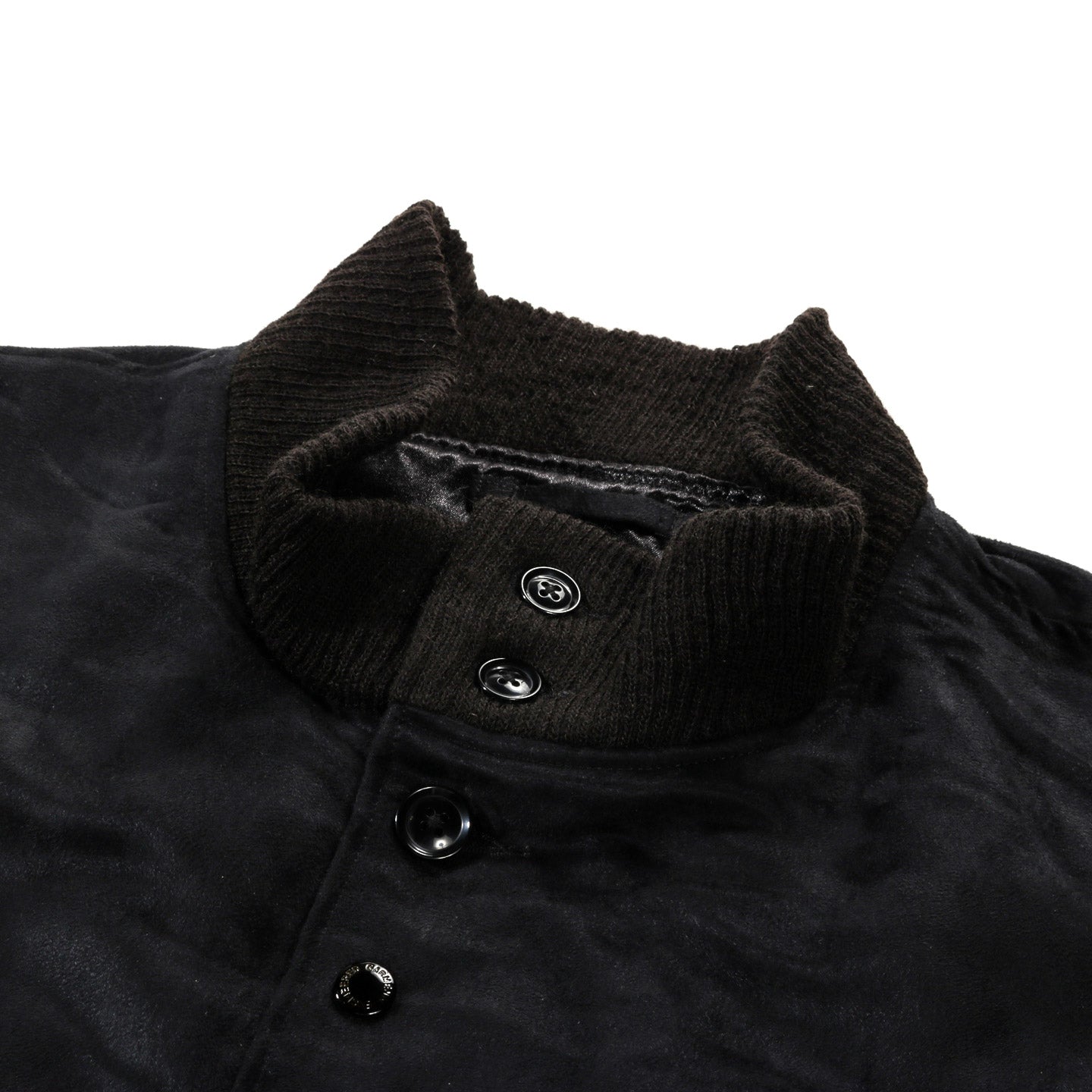 ENGINEERED GARMENTS A-1 JACKET BLACK POLYESTER FAKE SUEDE