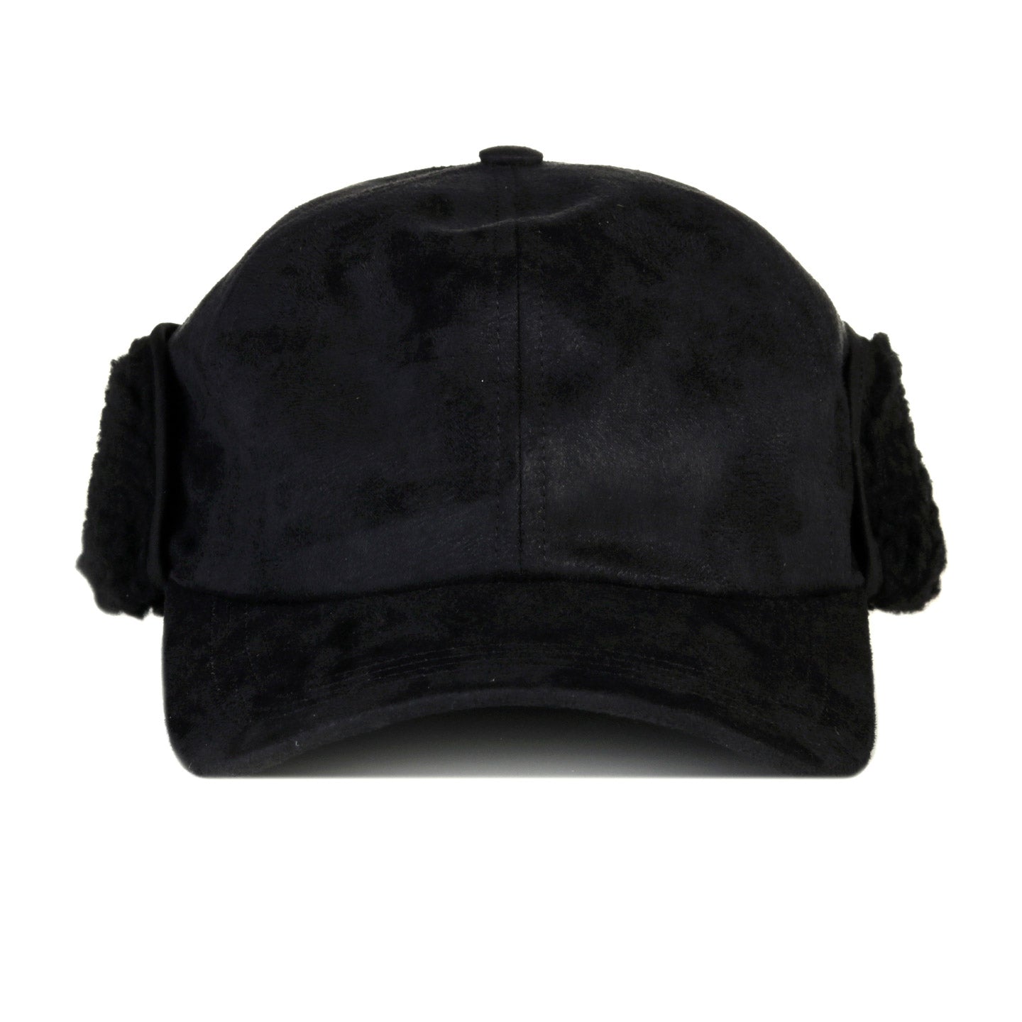 ENGINEERED GARMENTS HUNTING CAP BLACK POLYESTER FAKE SUEDE