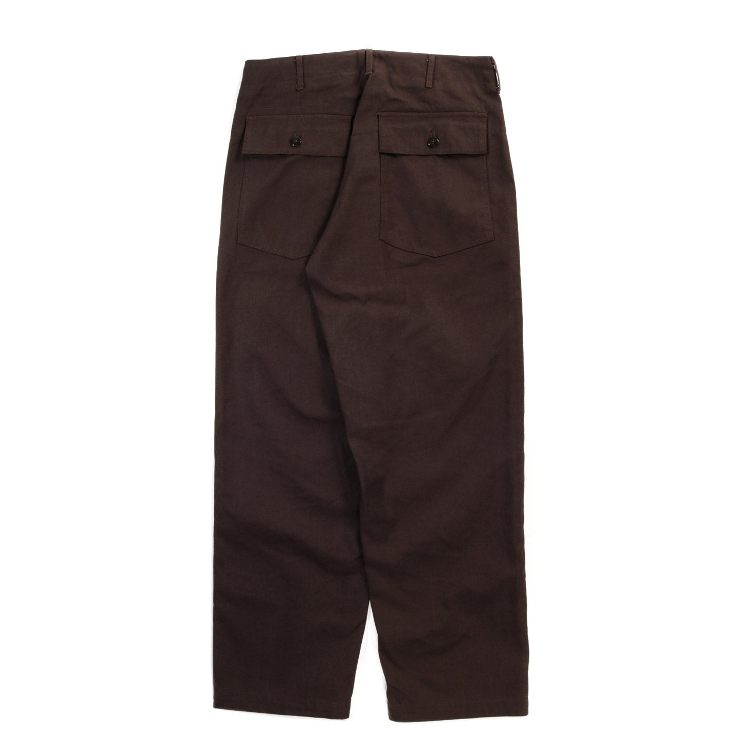 ENGINEERED GARMENTS FATIGUE PANT BROWN 10OZ. DUCK CANVAS