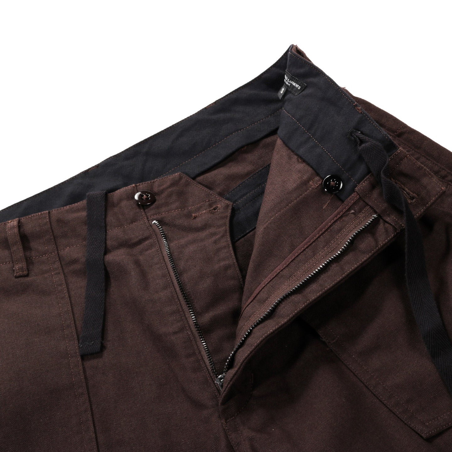 ENGINEERED GARMENTS FATIGUE PANT BROWN 10OZ. DUCK CANVAS