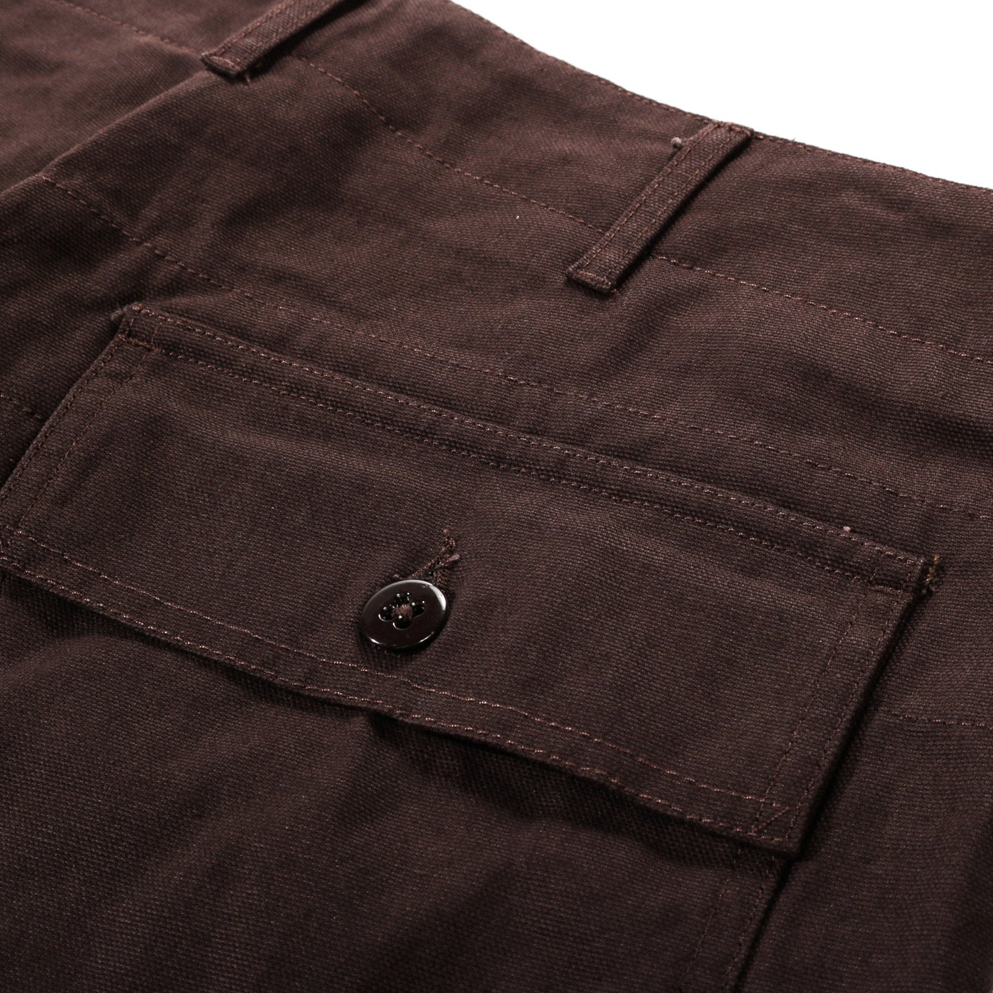 ENGINEERED GARMENTS FATIGUE PANT BROWN 10OZ. DUCK CANVAS