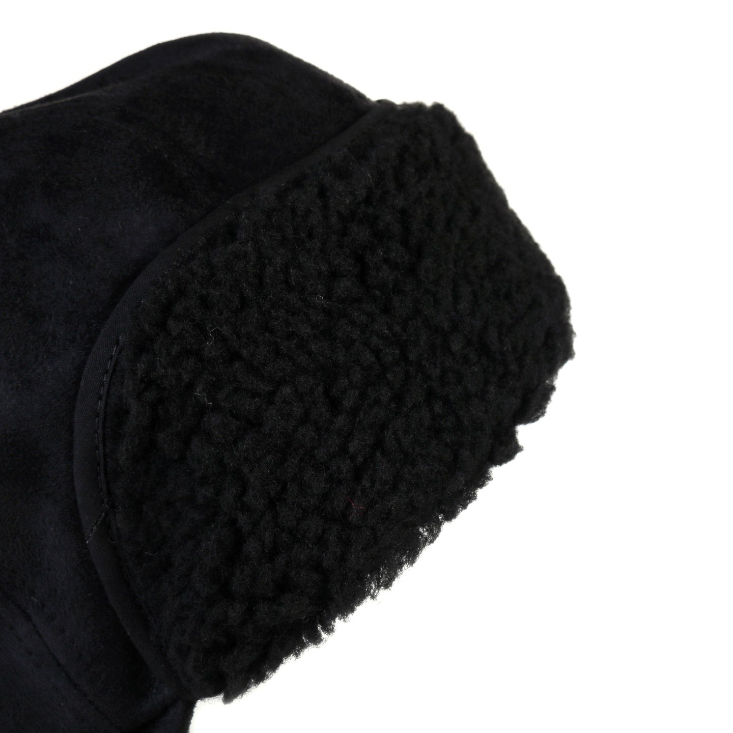 ENGINEERED GARMENTS HUNTING CAP BLACK POLYESTER FAKE SUEDE