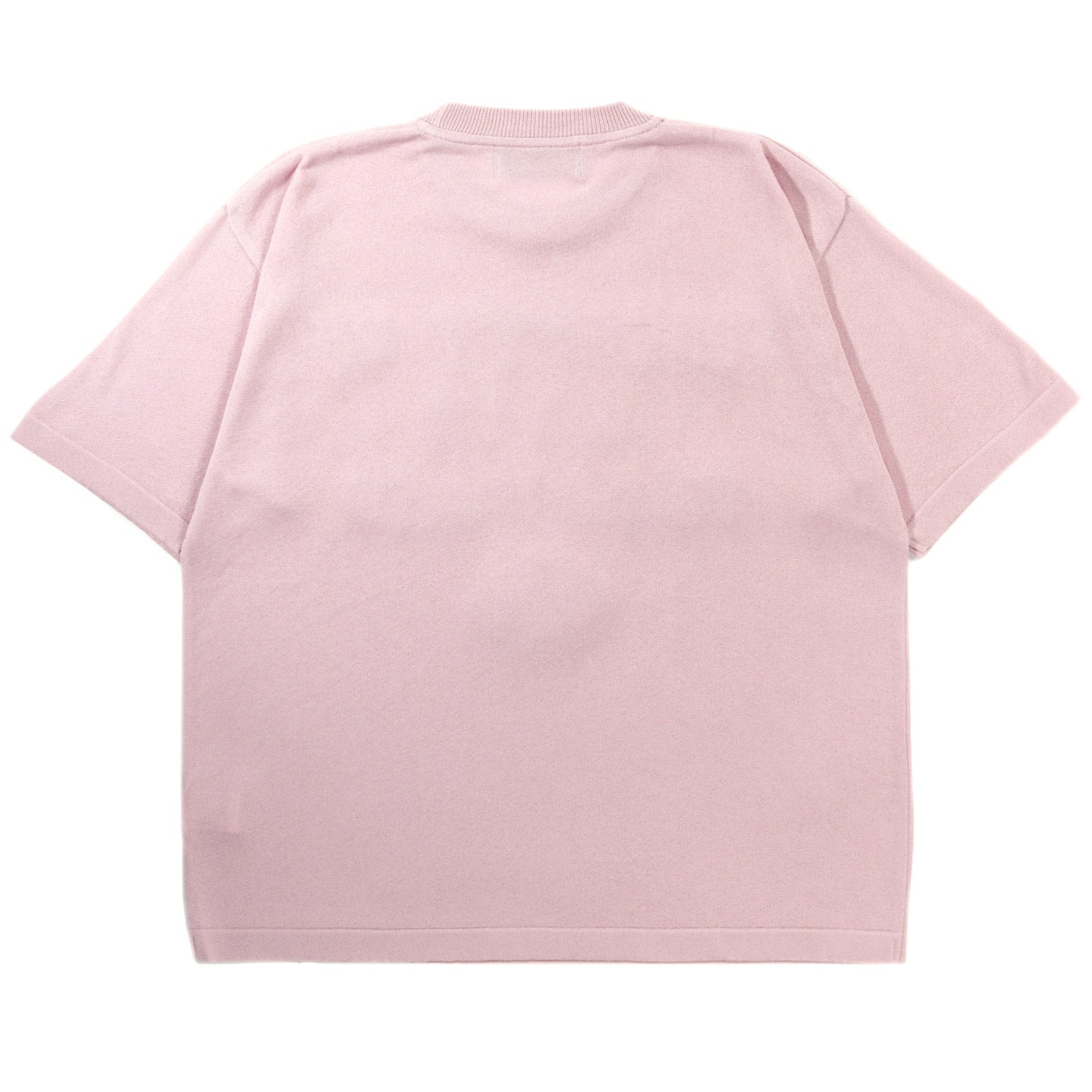 GIM CONTEXT COLLEGIATE-STYLE KNIT T-SHIRT PINK