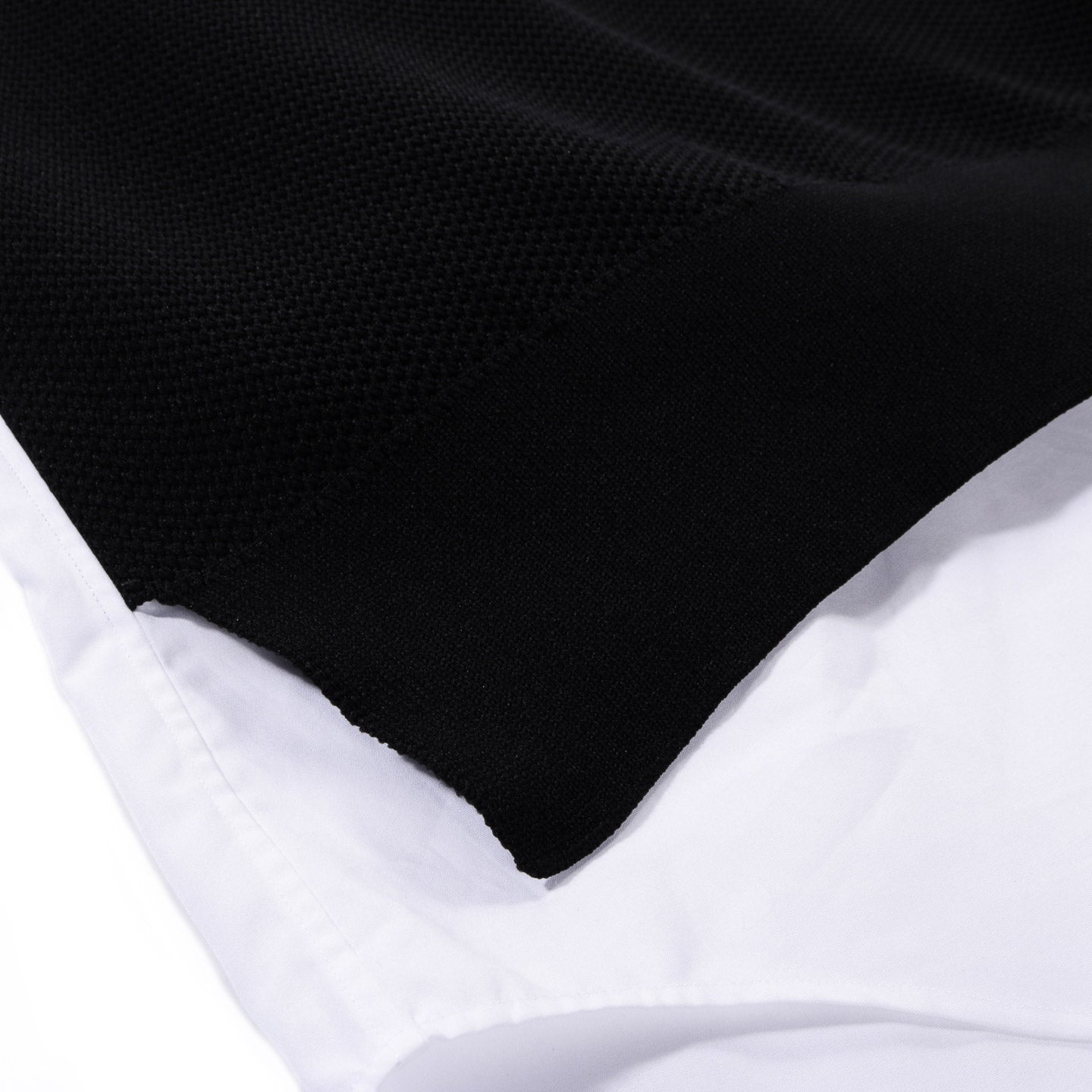 COMME DES GARCONS HOMME B010 LAYERED SHIRT WHITE / BLACK