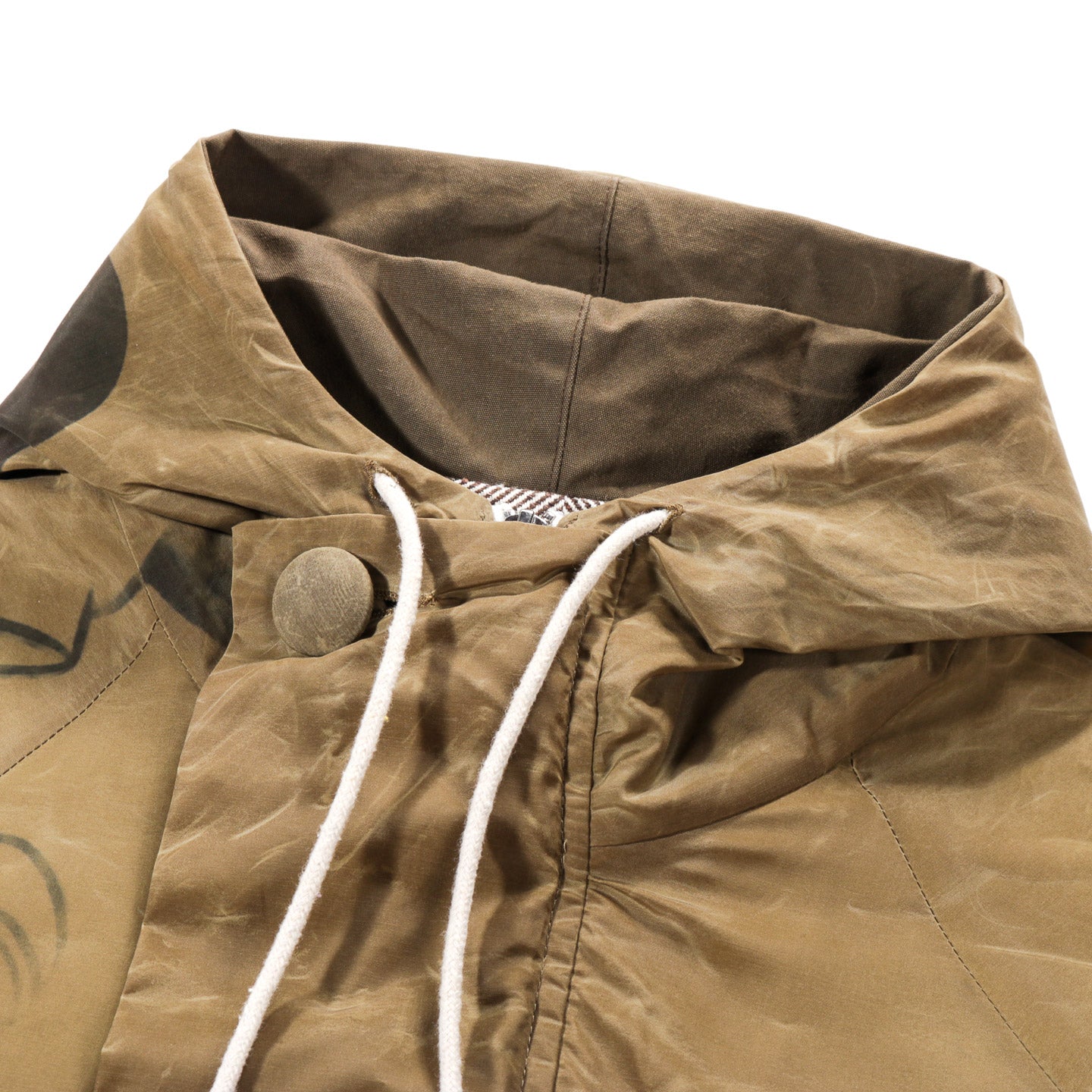JOONE JOONAM WAX PARKA GREEN / BLACK / BEIGE