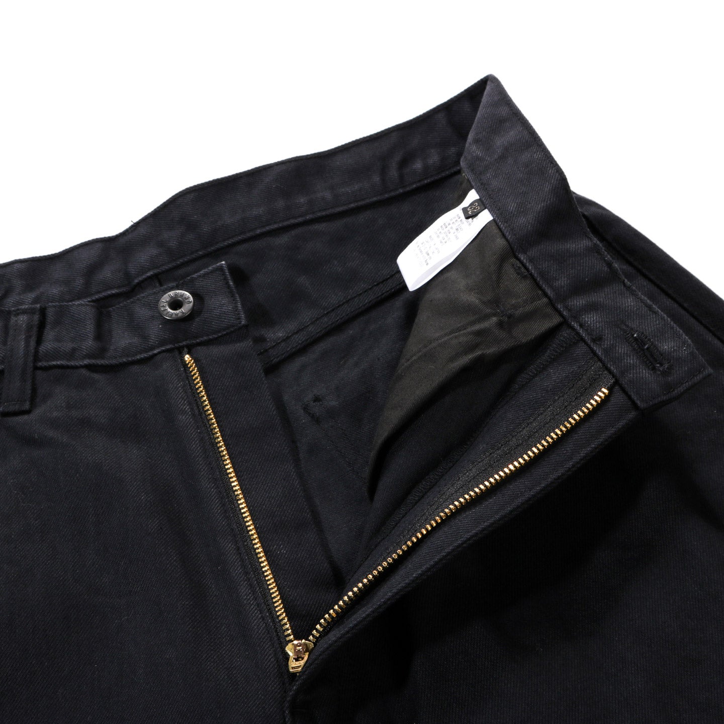 KAPITAL 14OZ DENIM CLUB BAGGY PANTS BLACK