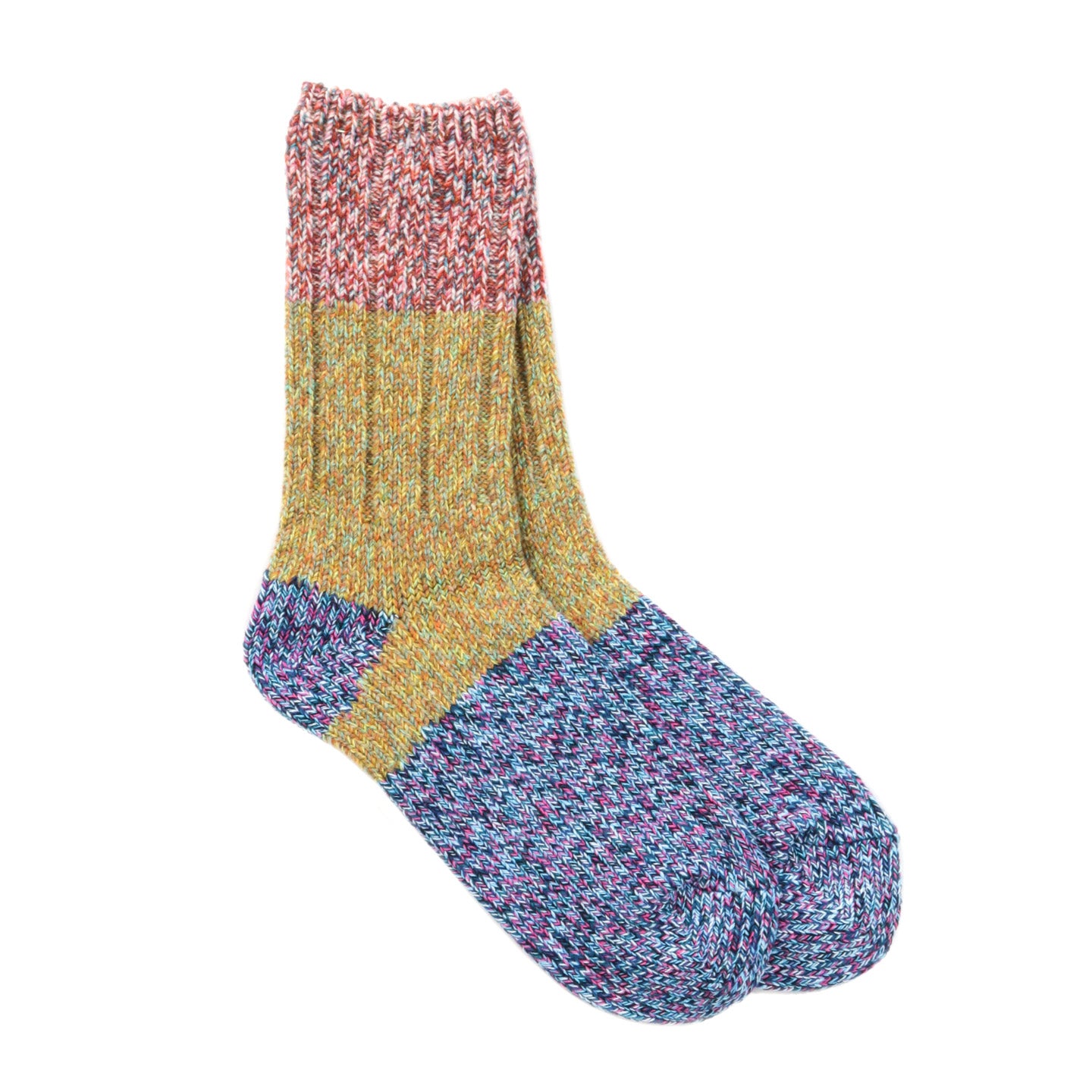 KAPITAL 56 YARNS GRANDRELLE GOGH SOCKS PURPLE NAVY