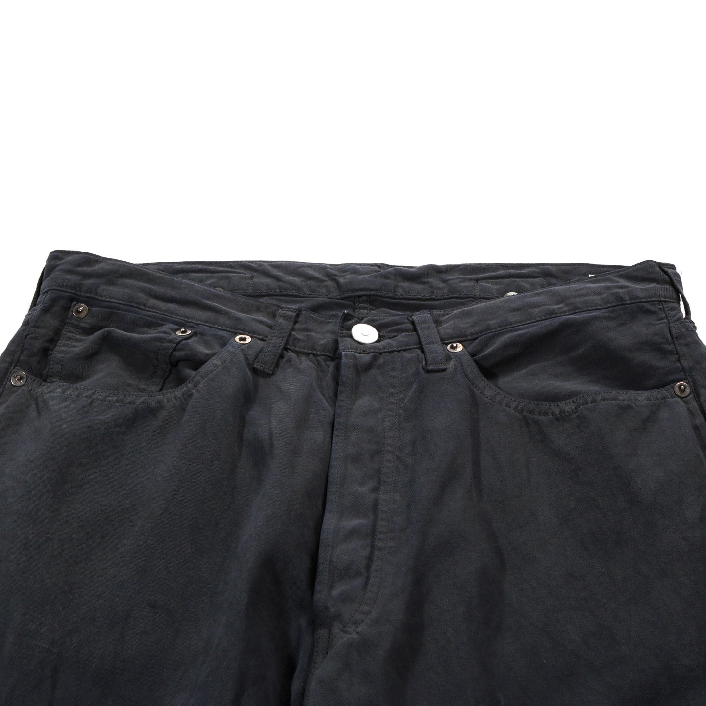 LADY WHITE CO. KAPTAIN SUNSHINE COTTON LINEN PANT CHARCOAL