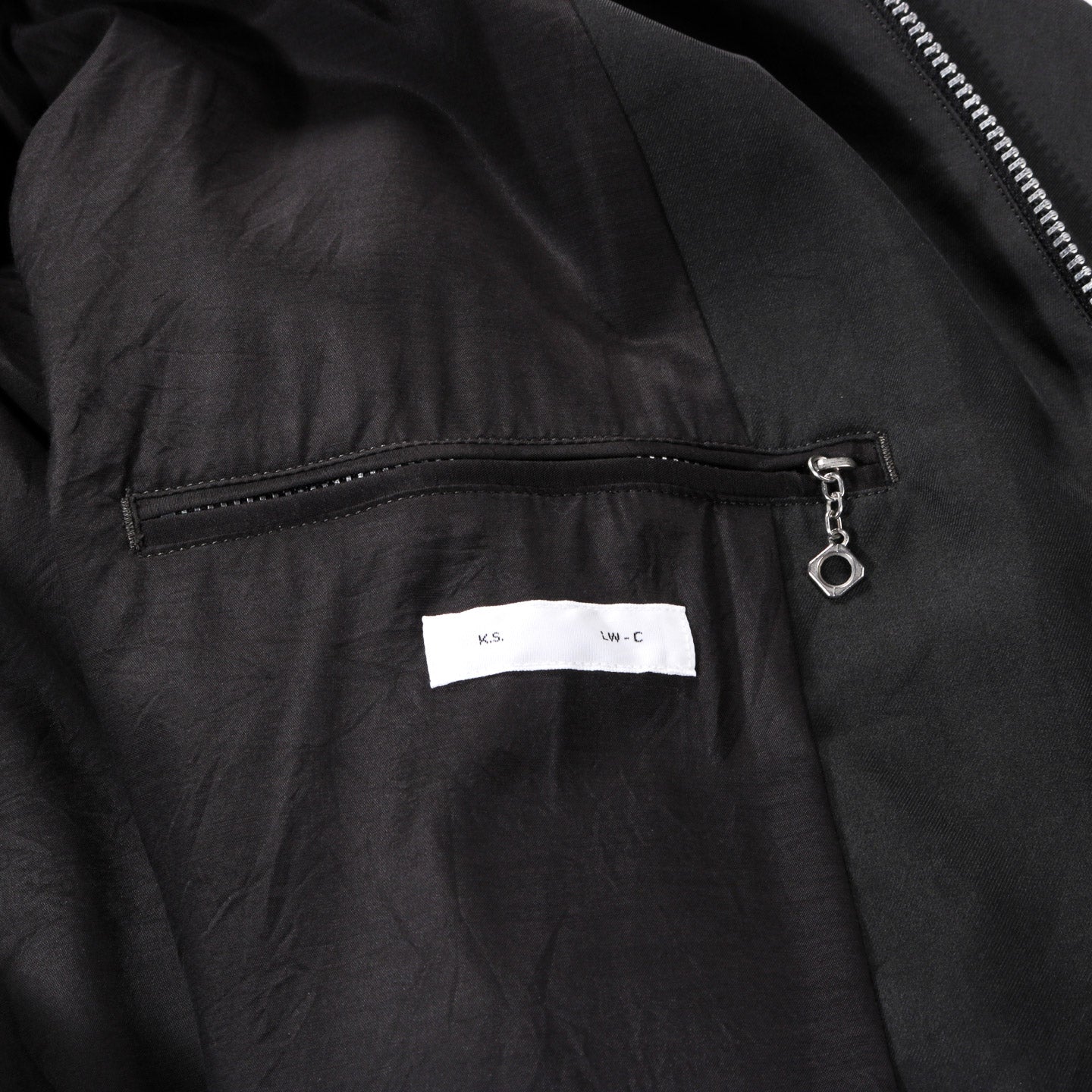 LADY WHITE CO. KAPTAIN SUNSHINE SILK ZIP JACKET FADE BLACK
