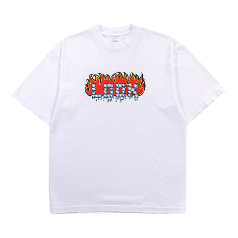 LQQK STUDIO FIRE & ICE TEE WHITE