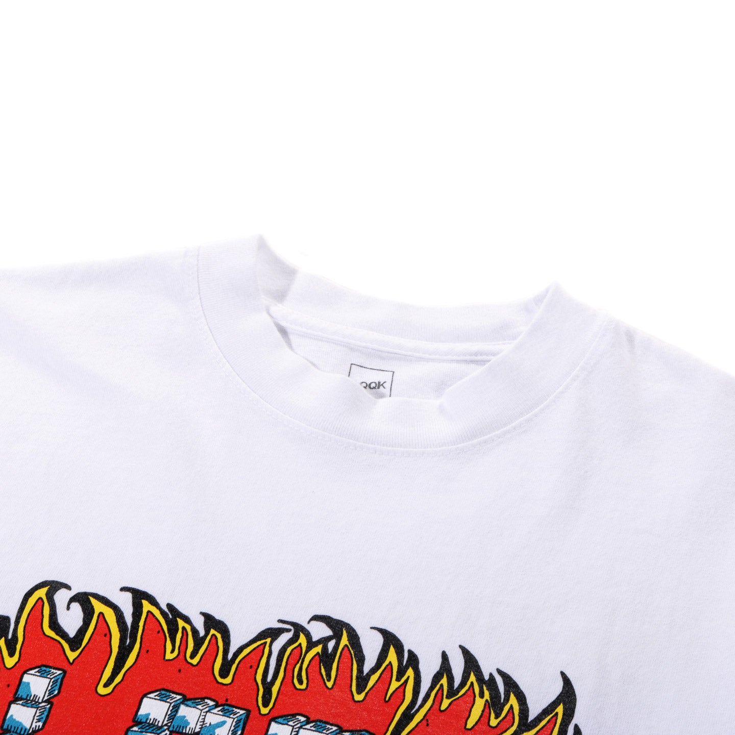 LQQK STUDIO FIRE & ICE TEE WHITE
