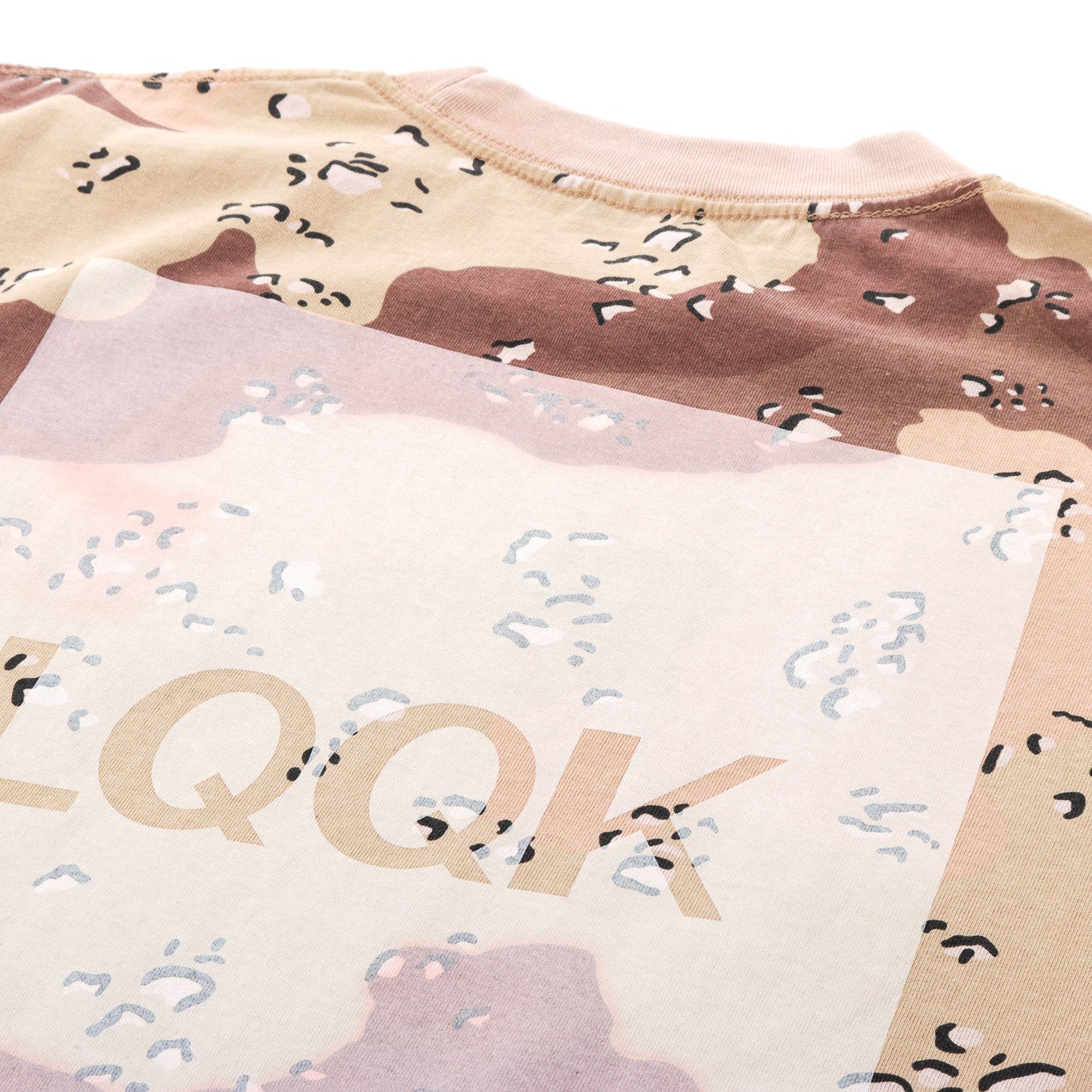 LQQK STUDIO LOGO TEE CHIP CAMO