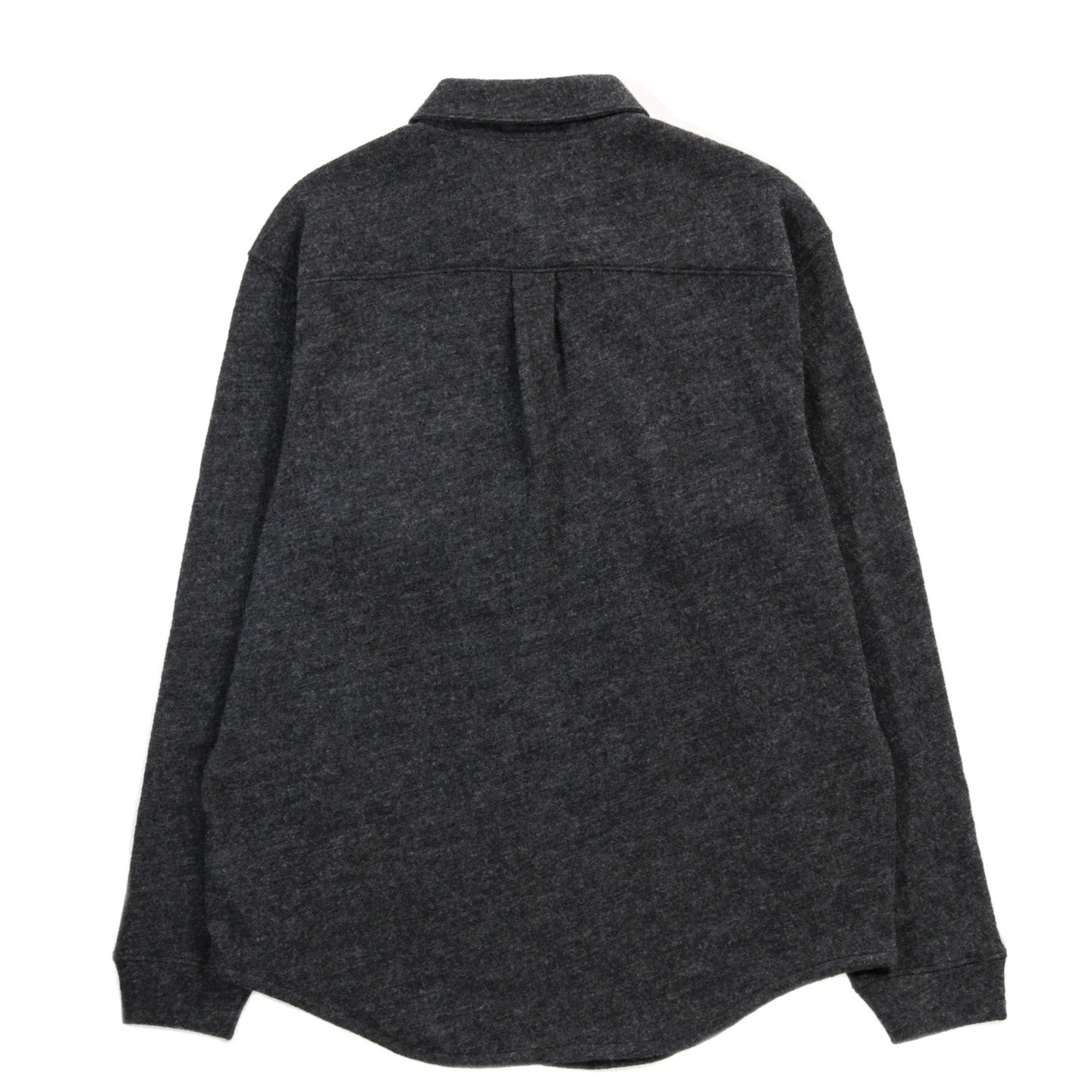 LADY WHITE CO. CRATER WOOL BUTTON UP CHARCOAL