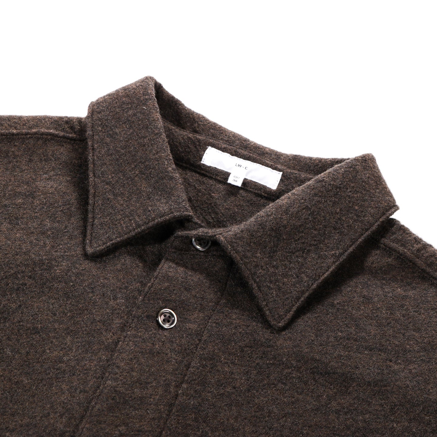 LADY WHITE CO. CRATER WOOL BUTTON UP BROWN