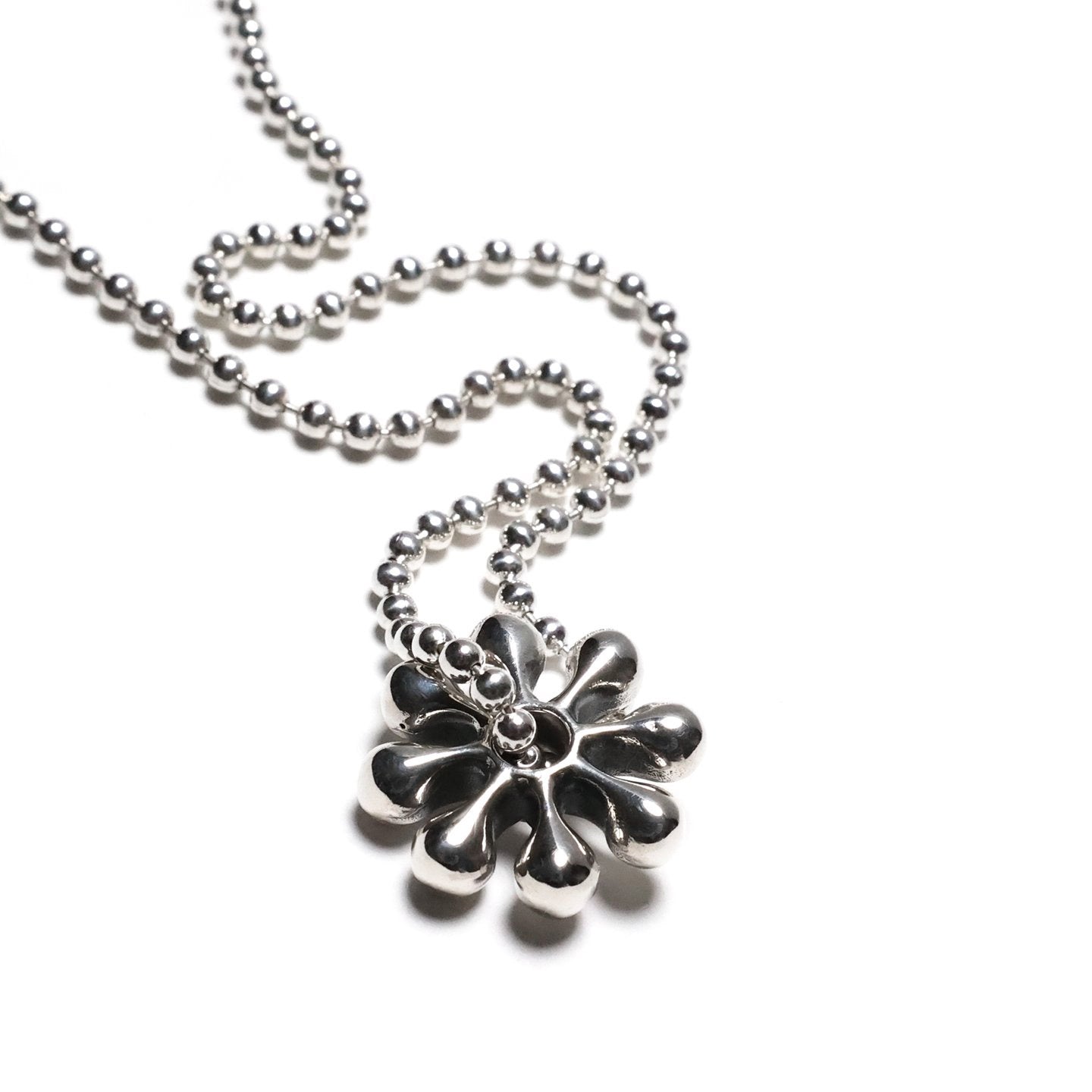 MAPLE ORBIT PENDANT + BALL CHAIN SILVER 925