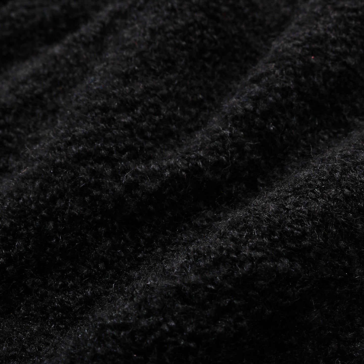 MONITALY ALPAGUAN TURTLENECK SWEATER BLACK BOUCLE