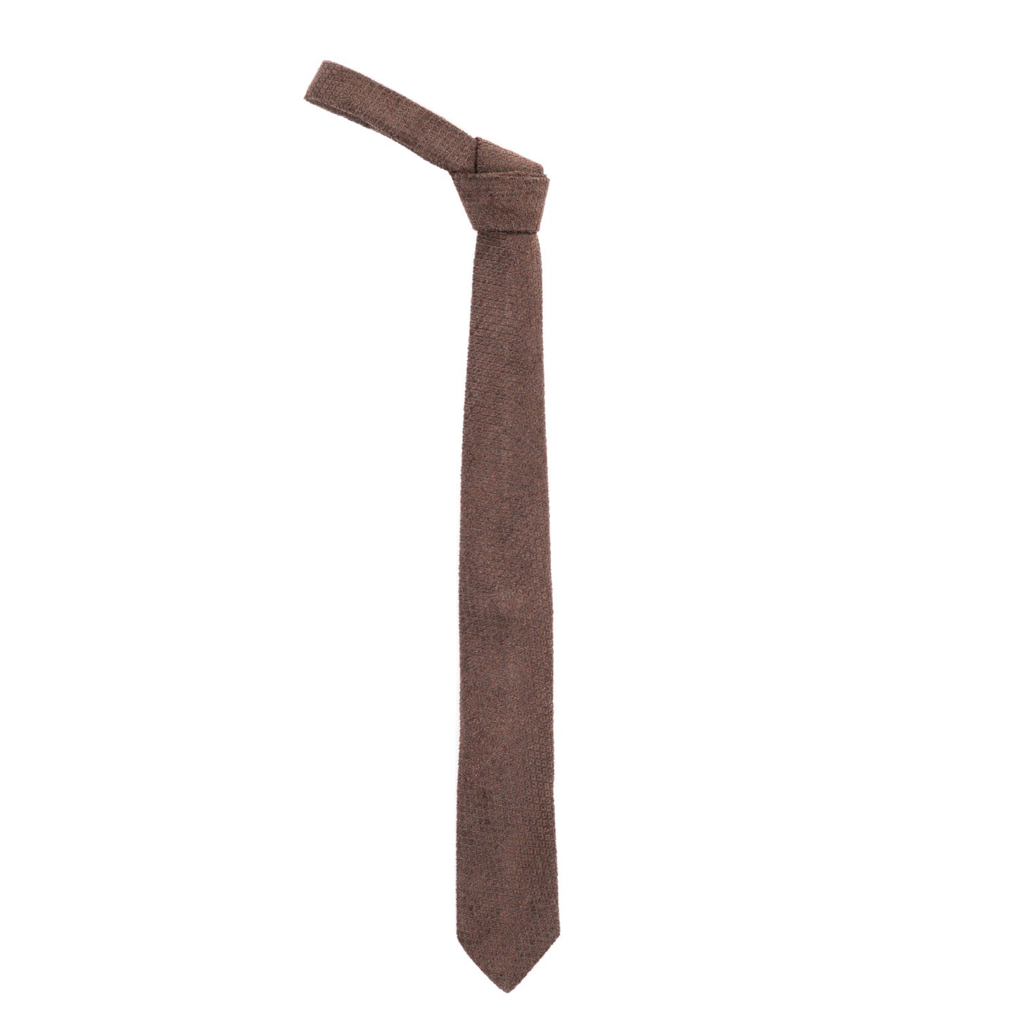 MFPEN FORMAL TIE GRID BROWN