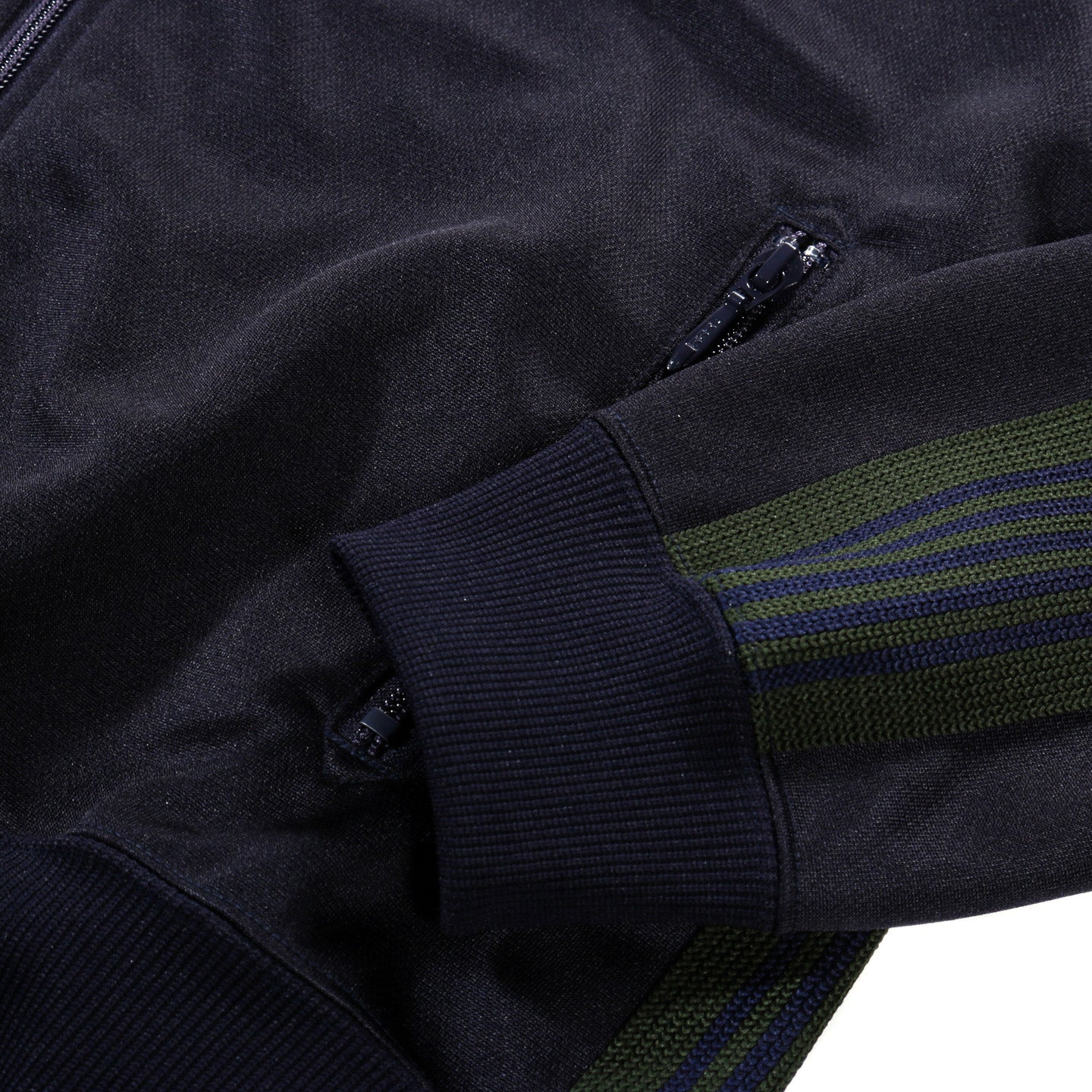 NEEDLES TRACK JACKET POLY SMOOTH NAVY