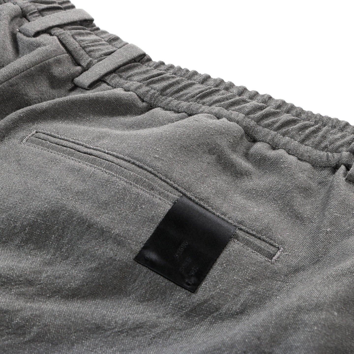 N.HOOLYWOOD 2251-PT50 WOOL / LINEN PLEATED EASY SHORTS GRAY