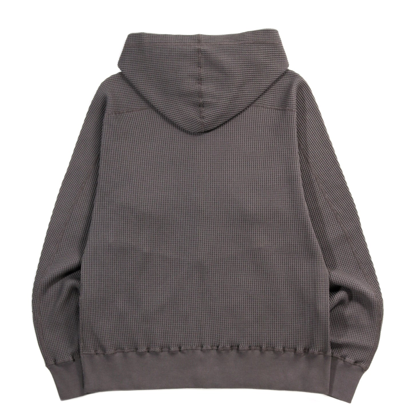 NANAMICA ZIP UP THERMAL HOODIE CHARCOAL
