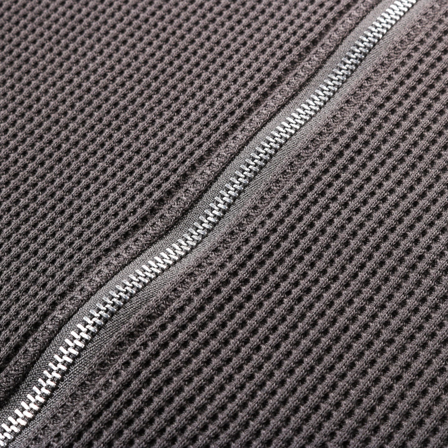 NANAMICA ZIP UP THERMAL HOODIE CHARCOAL