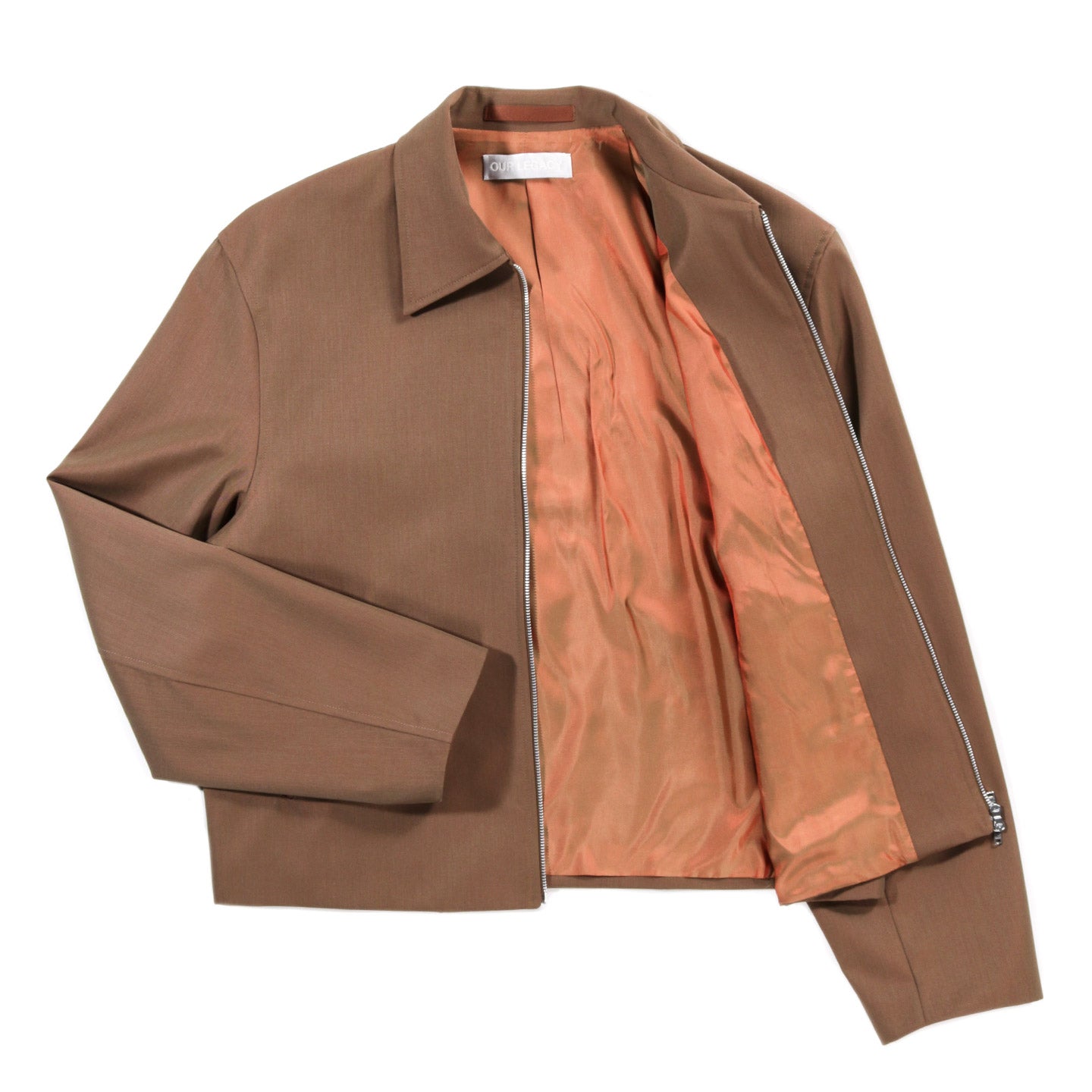 OUR LEGACY MINI JACKET BRONZE CANGIANTE FINE WOOL