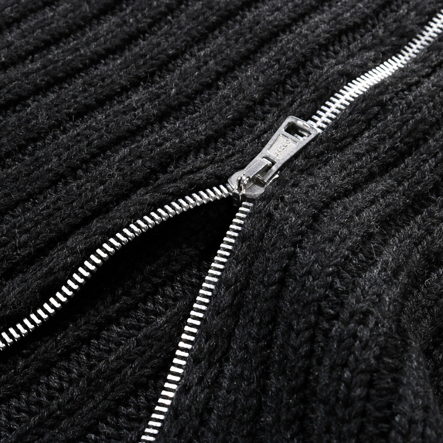 OUR LEGACY ULTRA ZIP FUNNEL CHARCOAL DRY MERINO WOOL